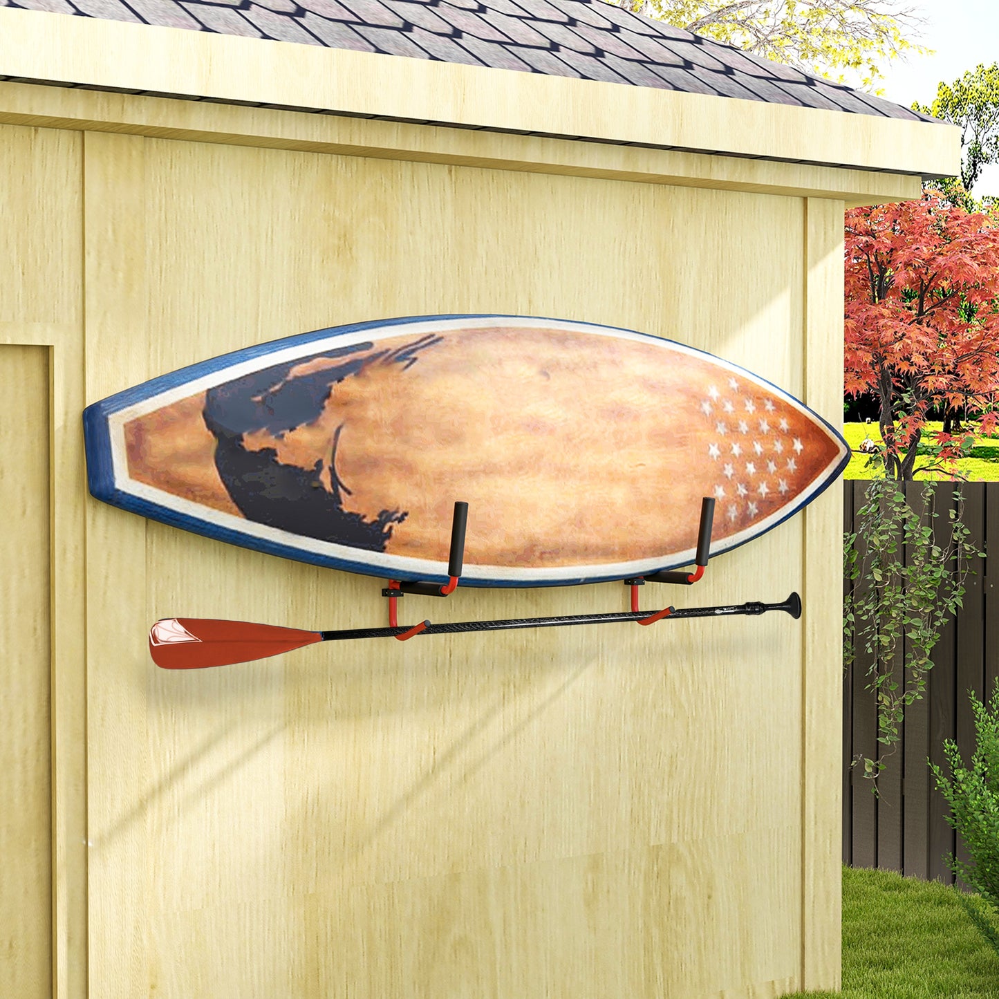 Kayak Canoe Heavy Duty Wall Mounted Storage Holder Rack Heavy Duty