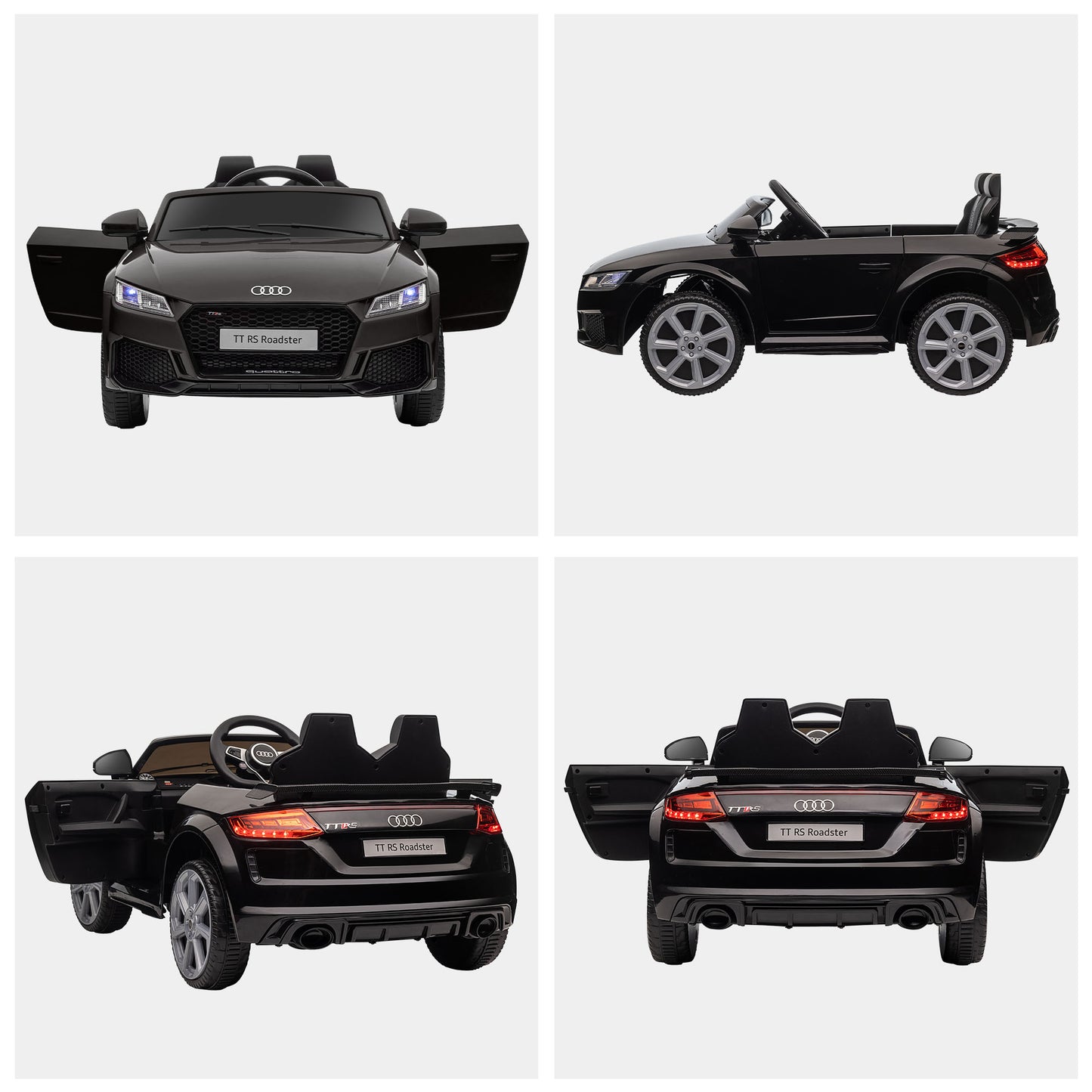 Kids Licensed Audi TT Ride-On Car 12V Battery w/ Remote Suspension