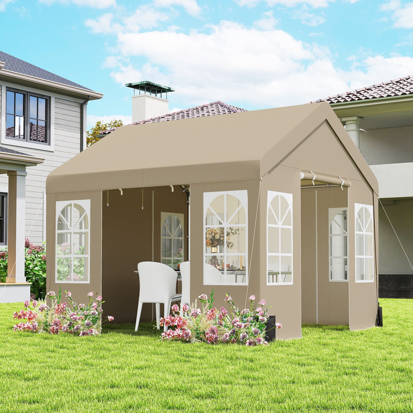 3 x 3 m Party Tent, Outdoor Canopy Tent Shelter