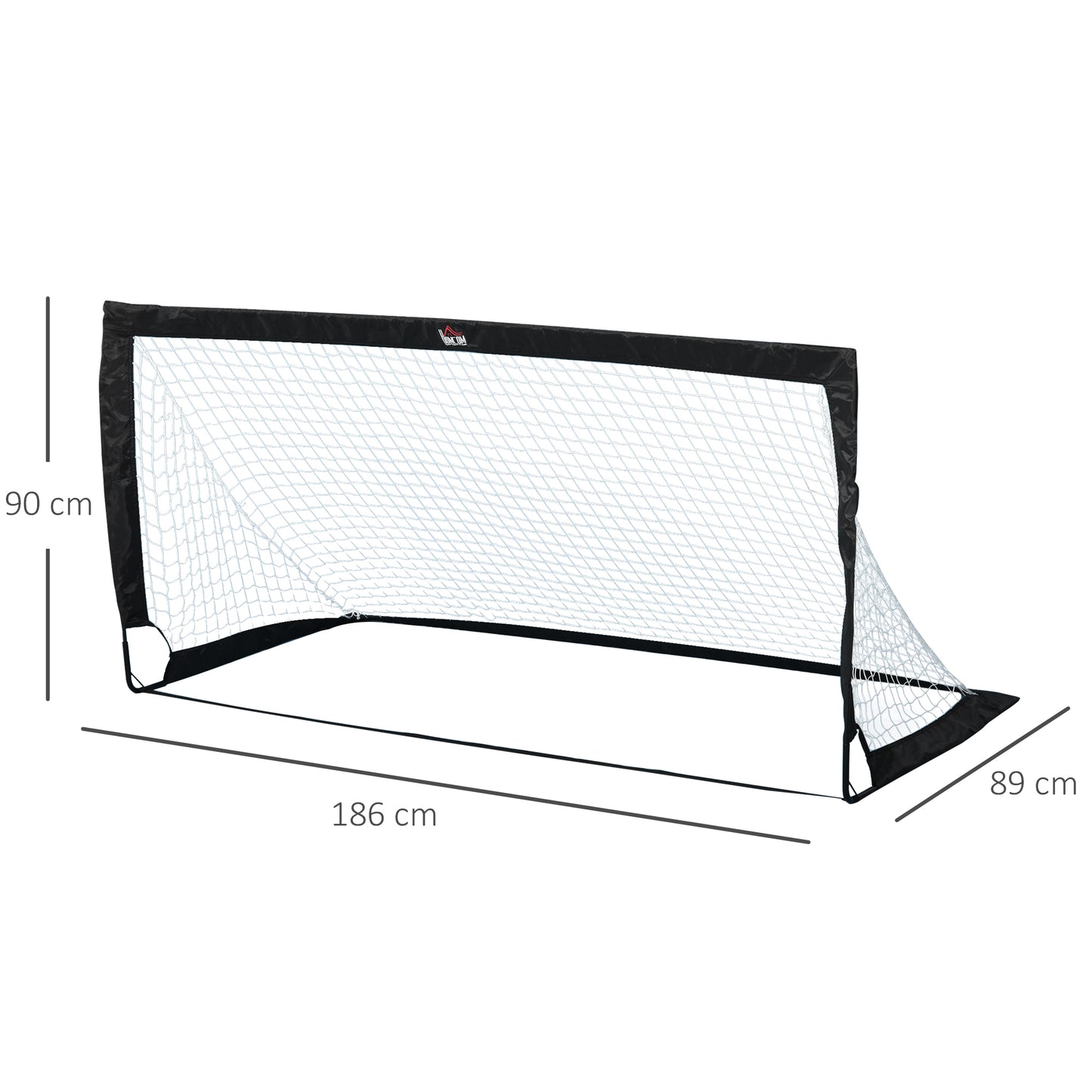 Set of 2 Football Goal Net 6 x 3 ft Foldable Outdoor Sport Training