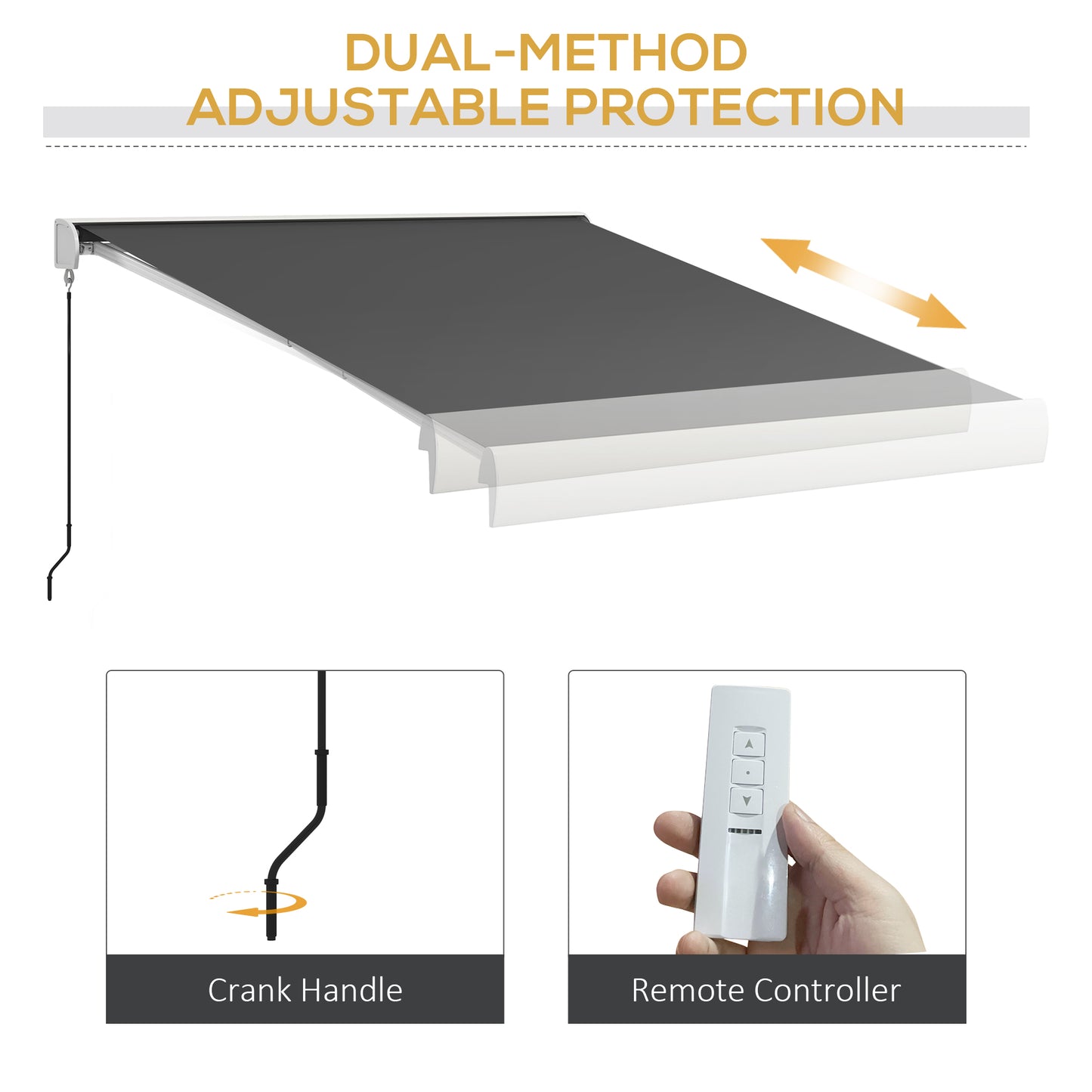 2.5 x 3m Electric Cassette Awning, with Remote