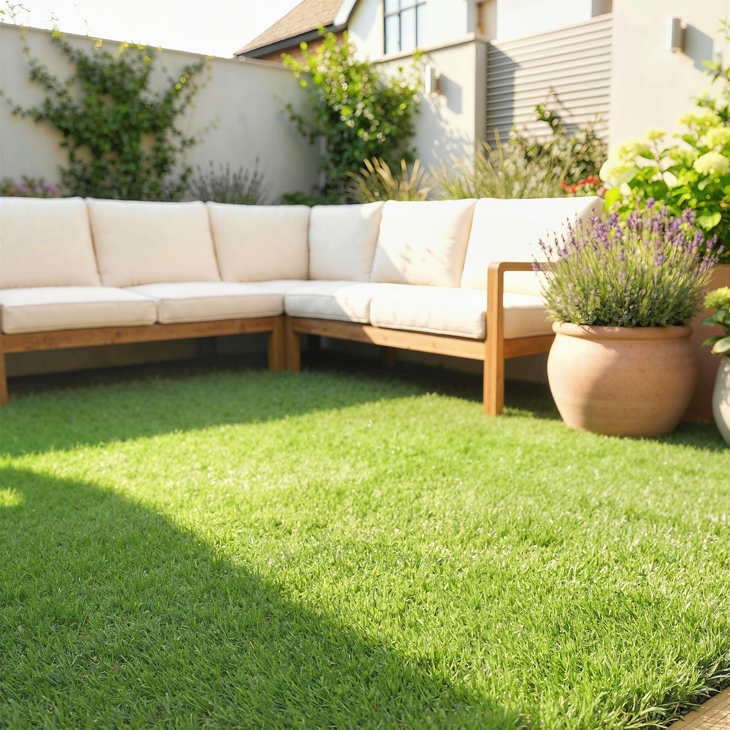 Artificial Grass Turf Low Maintenance Realistic Lawn Pet Turf
