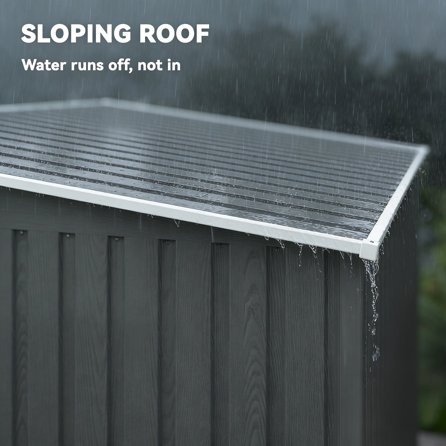 7 x 5ft Galvanised Metal Shed, with Sliding Door (1)
