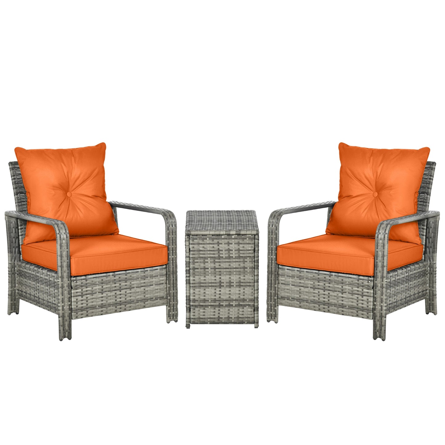 3 Pieces Rattan Bistro Set (2)