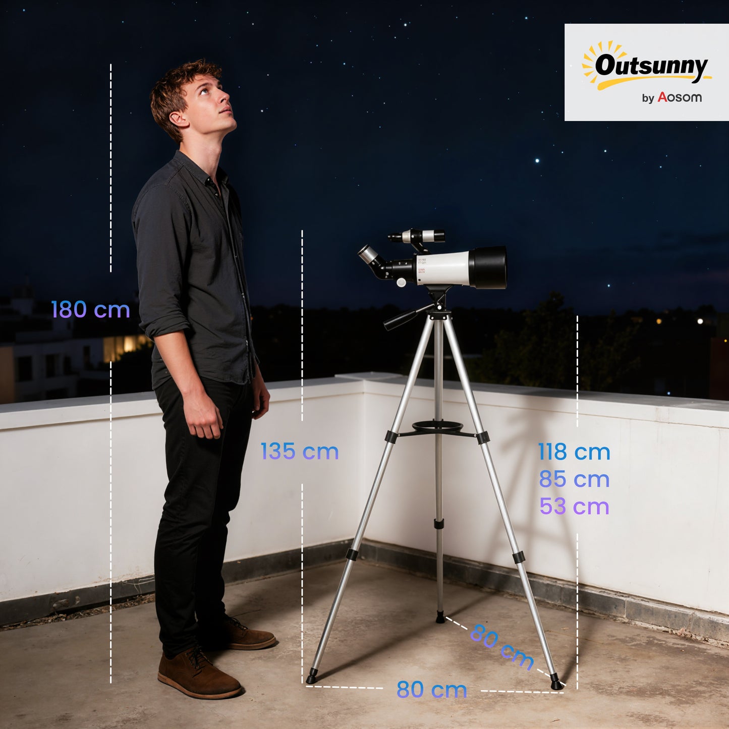 Astronomy Telescope for Adults and Beginners with 70 mm Aperture