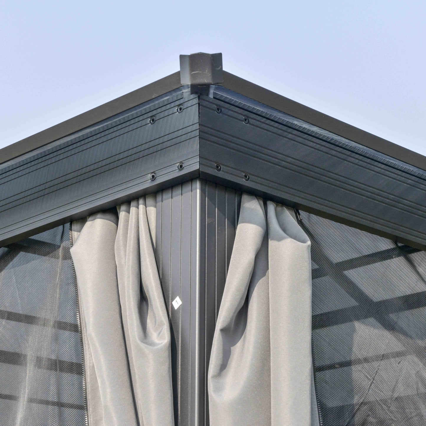 3 x 3(m) Hardtop Gazebo Canopy with Polycarbonate Roof (1)