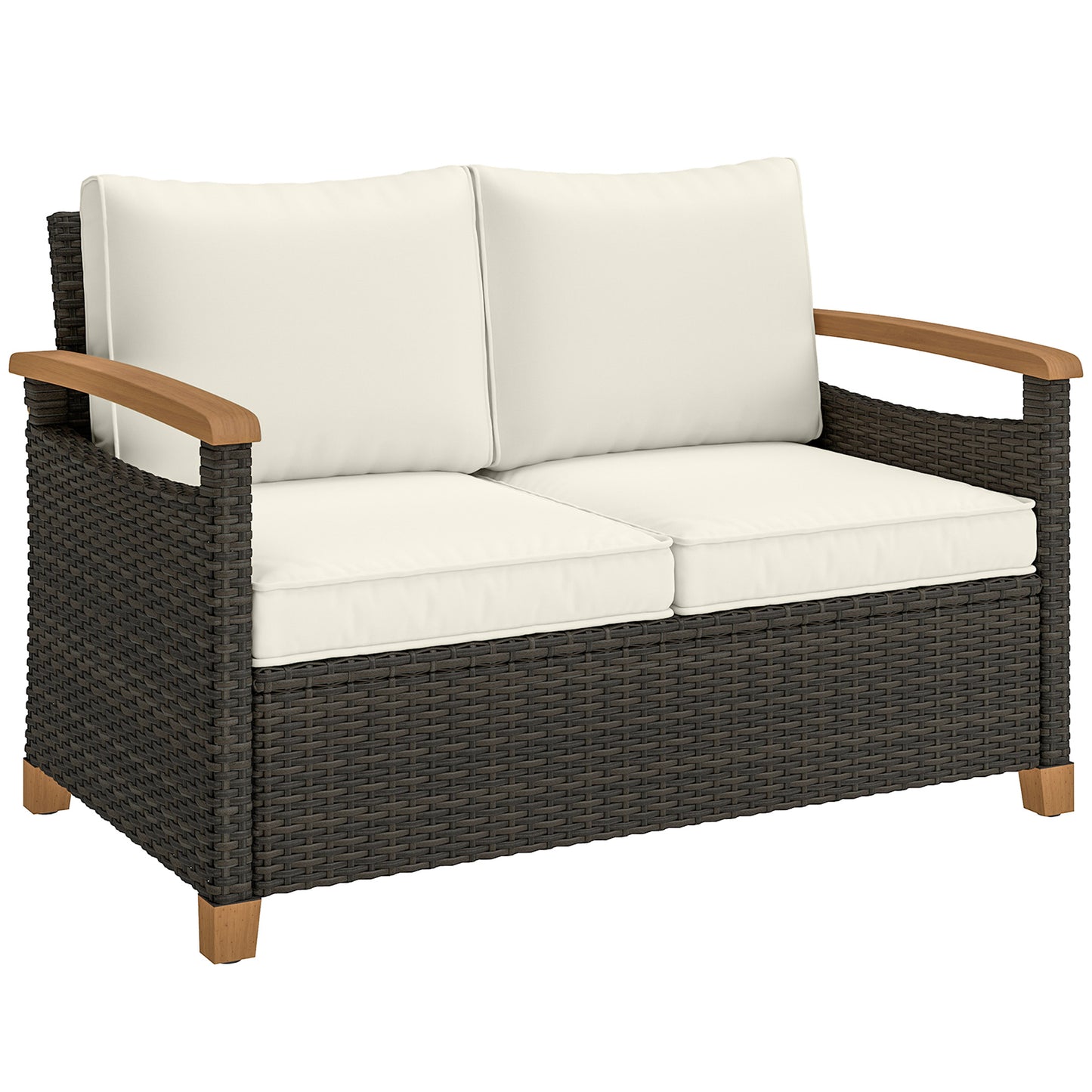 2 Seater Rattan Garden Sofa