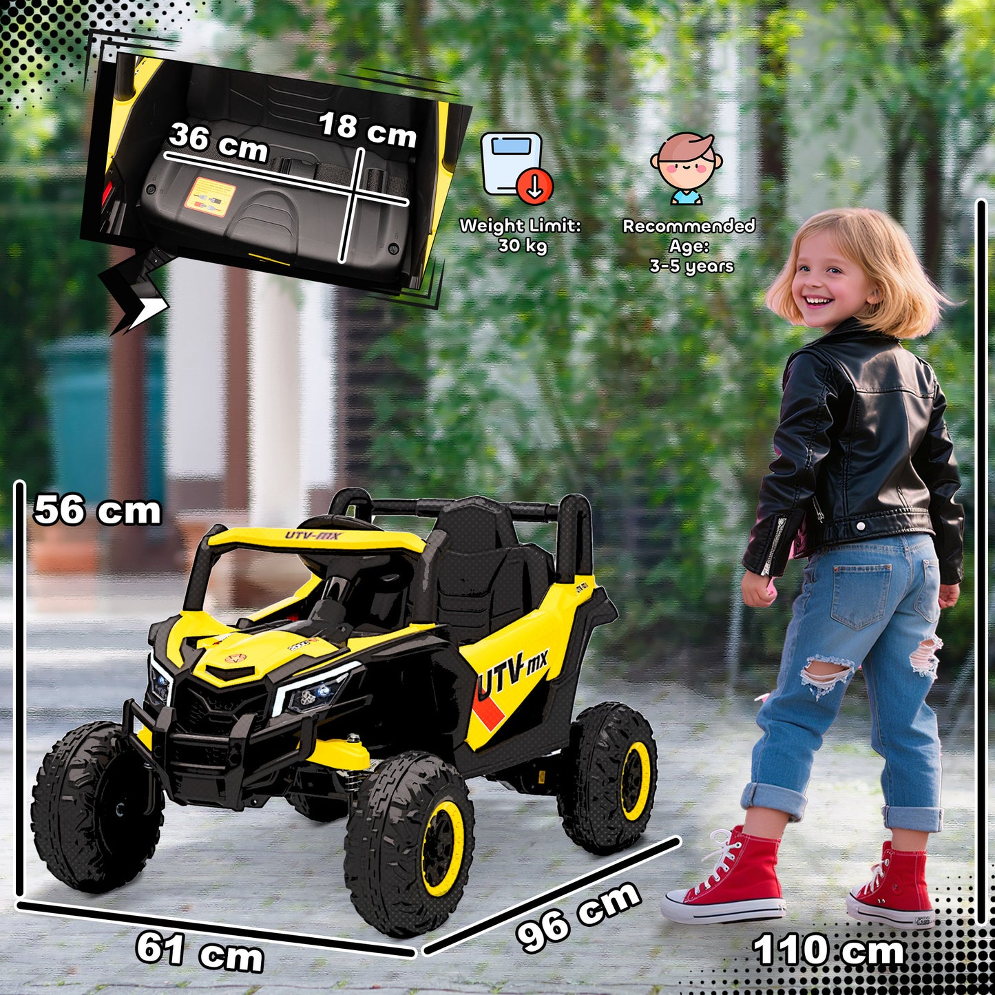 12V Kids Ride On Car with Remote Control