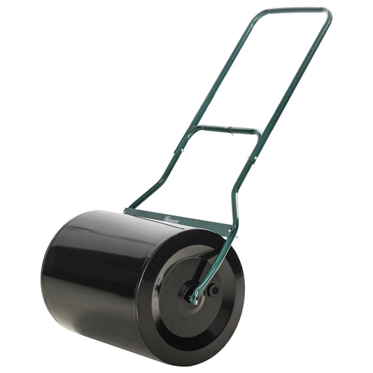 φ50cm Steel Garden Lawn Roller Push Pull w/ Fillable Cylinder Water