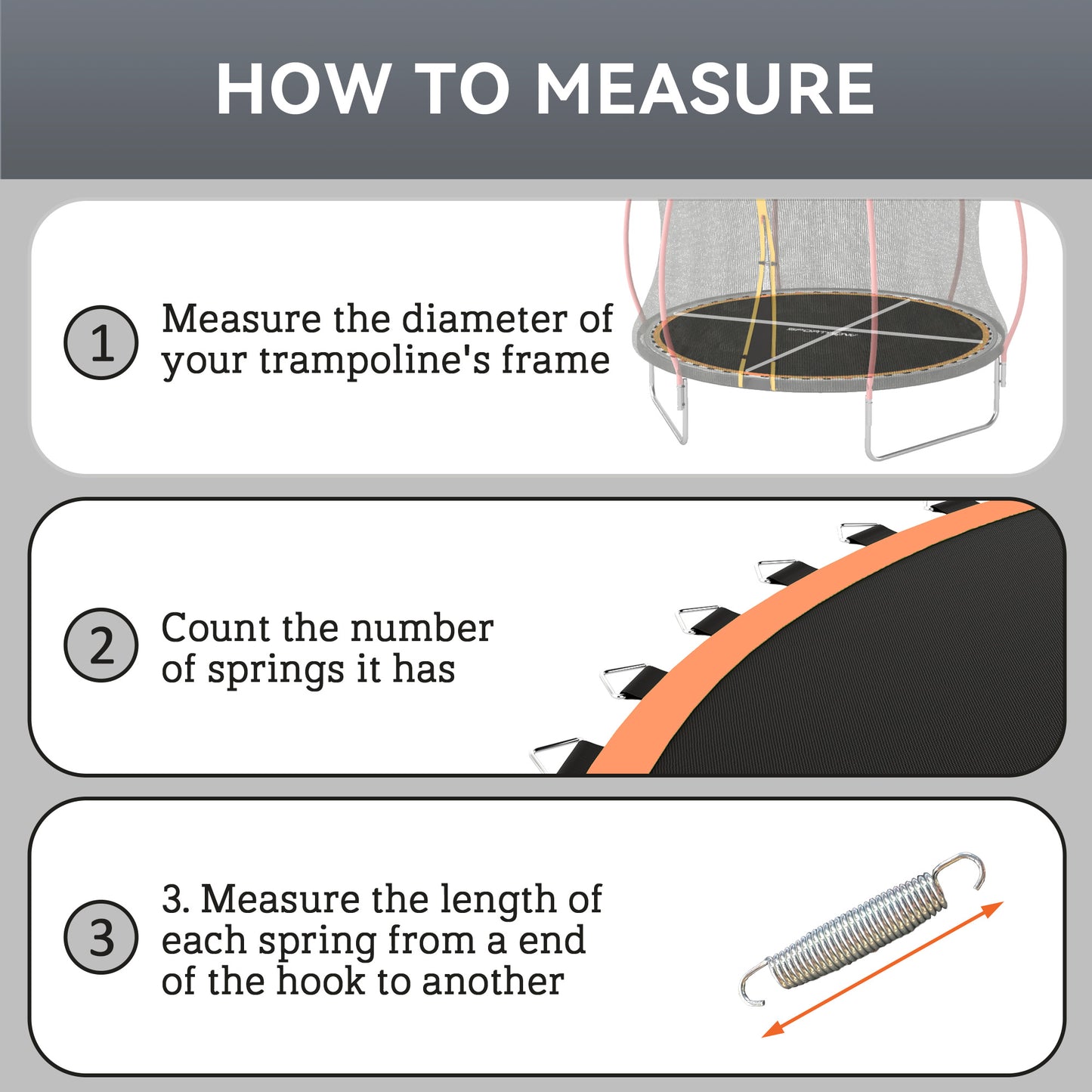 Trampoline Replacement Mat with Spring Pull Tool, 42 V-Hooks