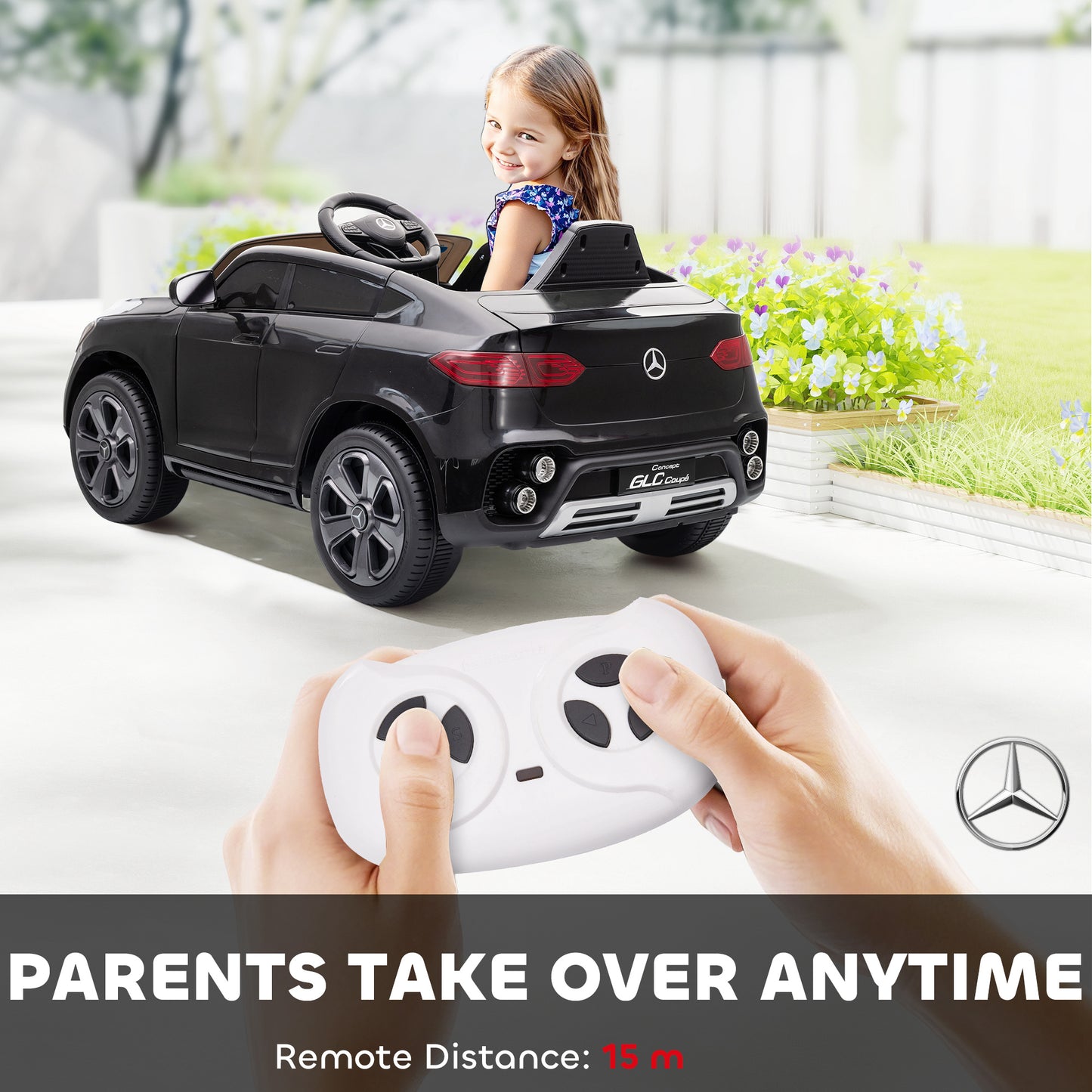 Mercedes-Benz GLC Licensed Kids Ride on Car with Remote Control