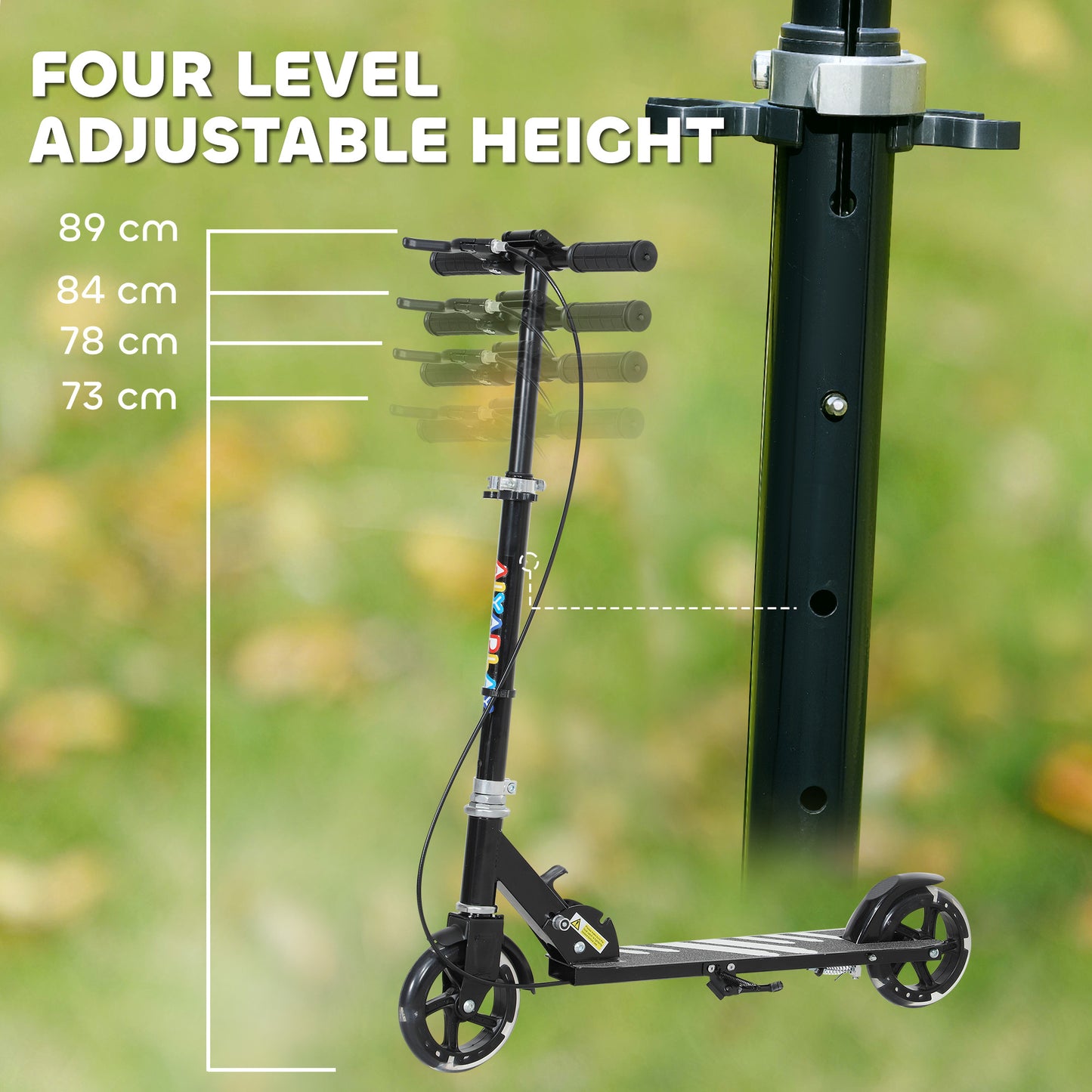 Scooter for Kids Aged 3-8 Years, with Adjustable Handle