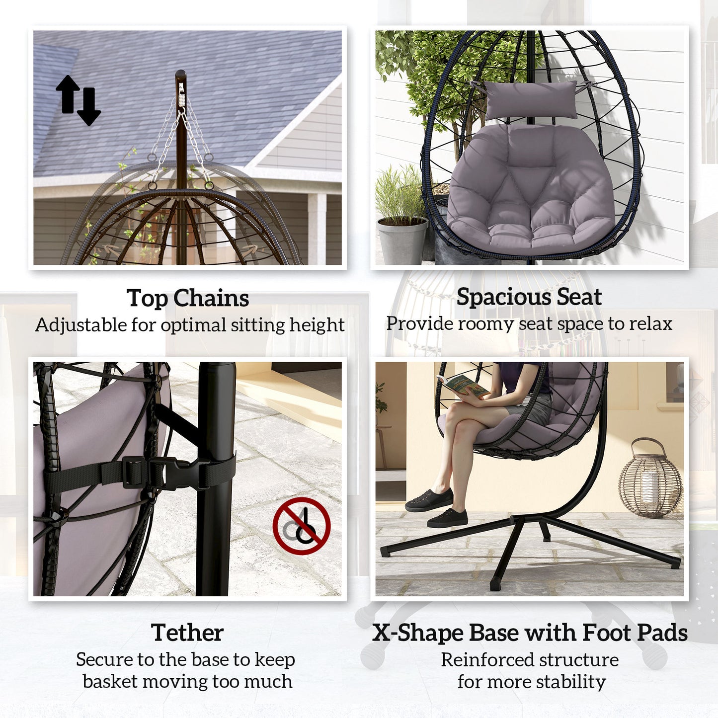 Hanging Egg Chair Outdoor Indoor Garden Swing Chair (6)