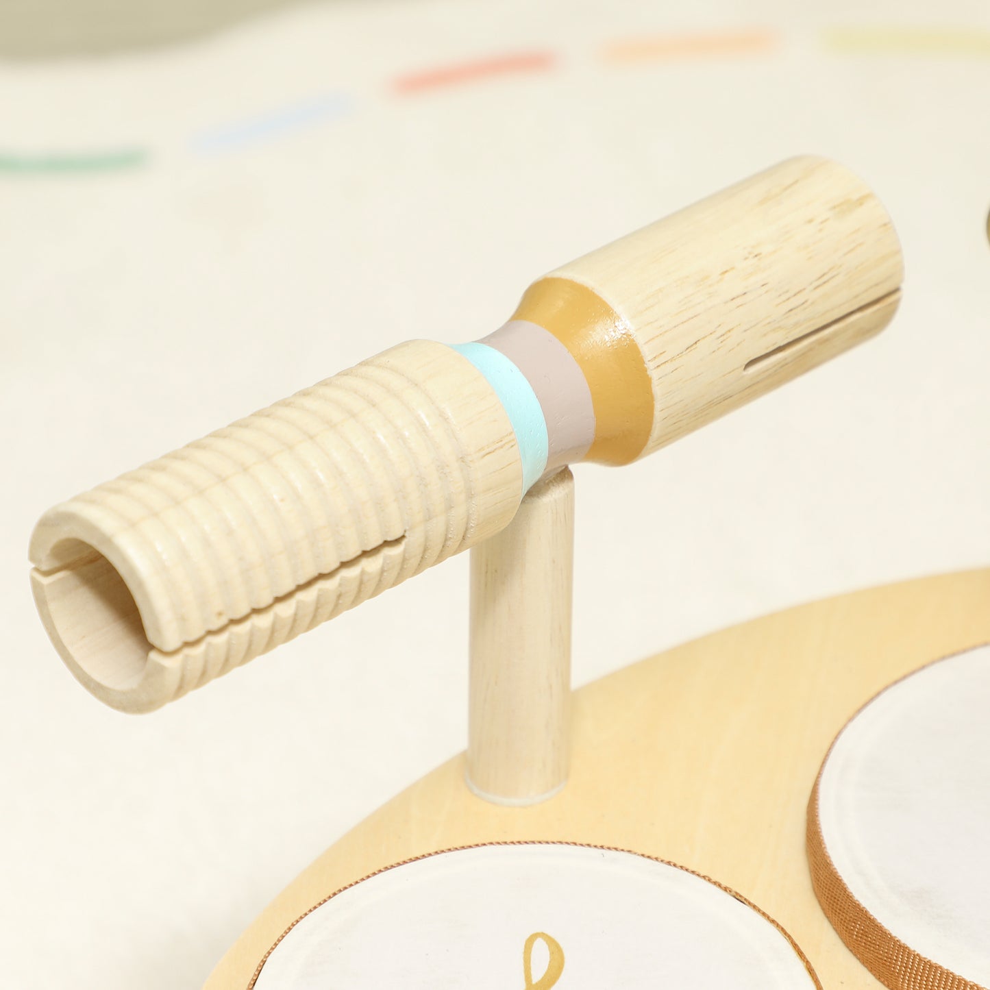 Baby Drum Kit, Wooden Kids Musical Instruments with Drums
