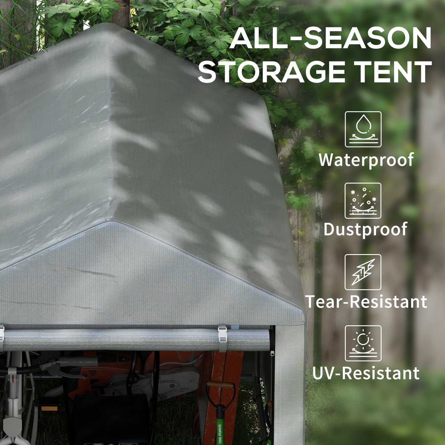 179 x 120cm Temporary Garden Shed, with Accessories