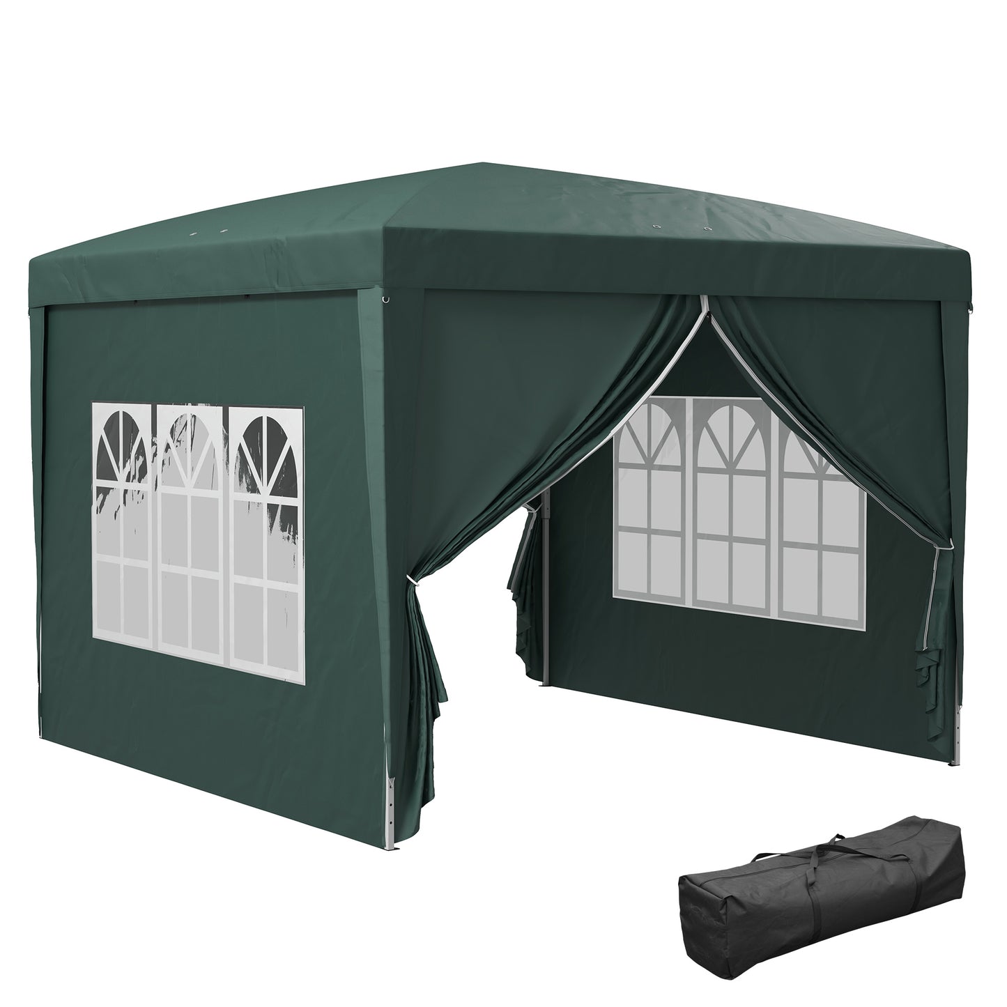 3 x 3m Pop Up Gazebo, Wedding Party Canopy Tent Marquee