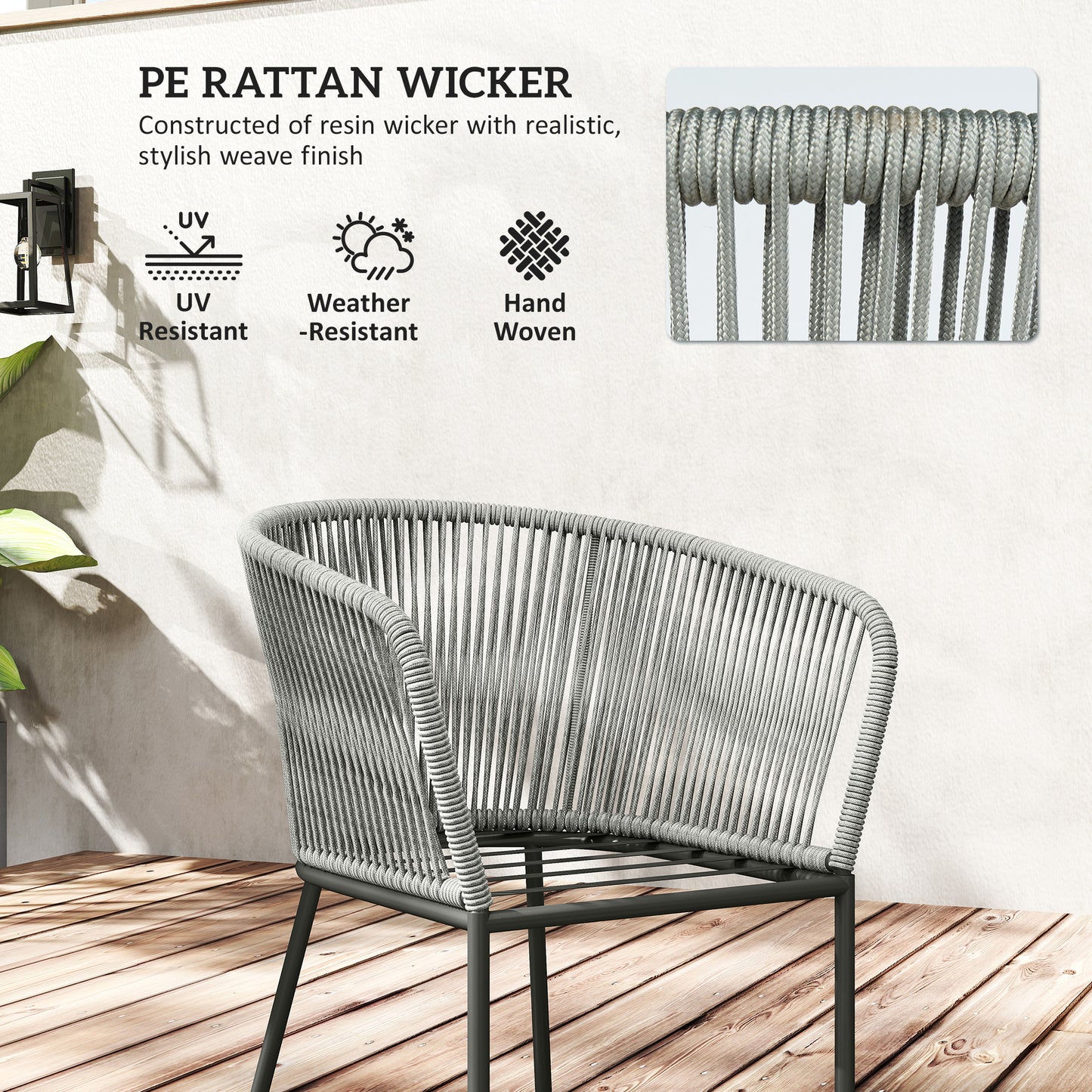 Rattan Dining Set, 6 Seater Rattan Garden Furniture Set