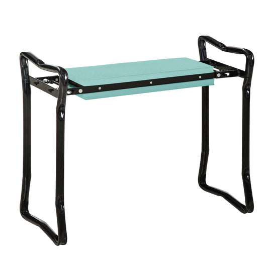 2 In 1 Garden Kneeler Seat Kneeling Pad Support Bench Foldable Knee