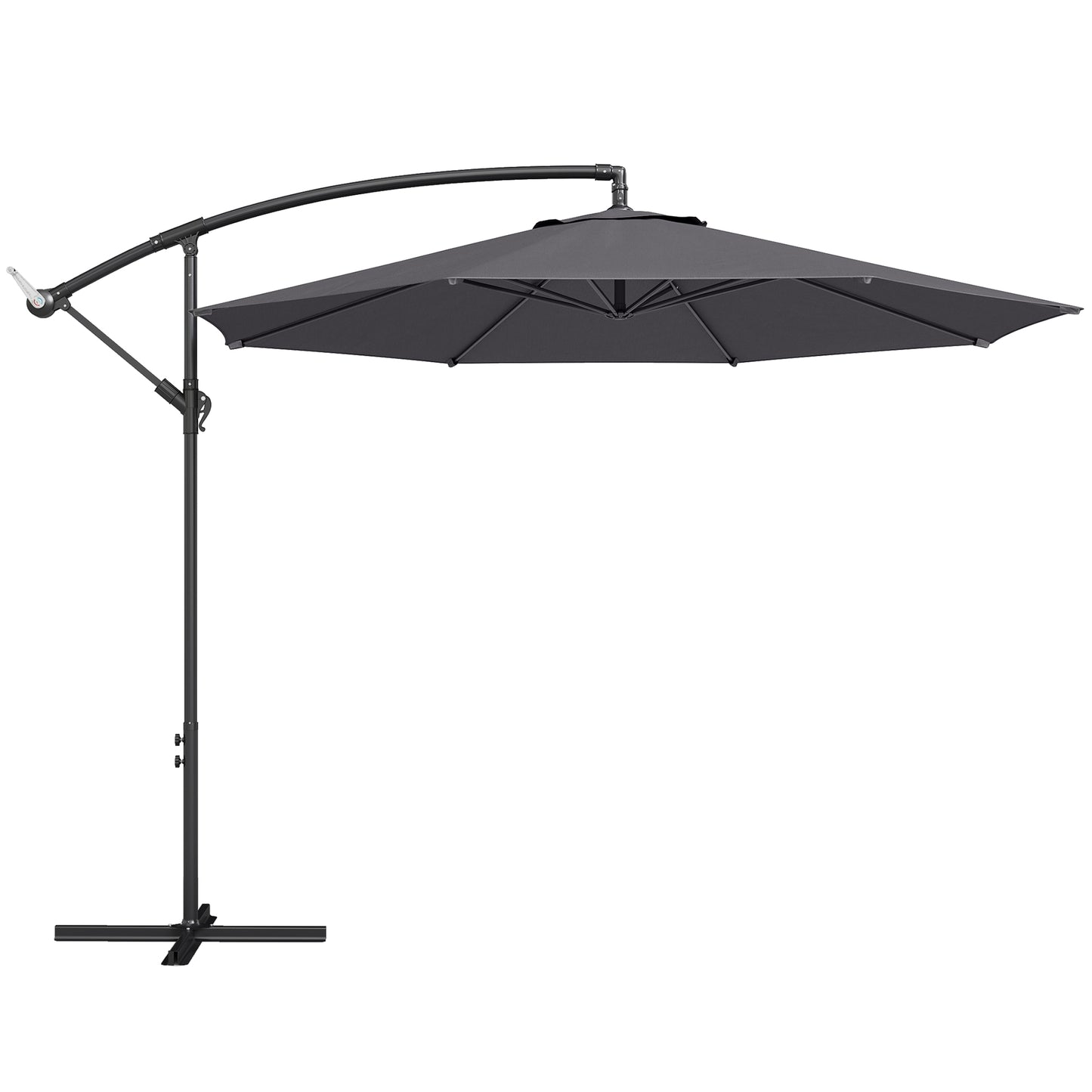 3 m Overhanging Cantilever Parasol, with Cross Base
