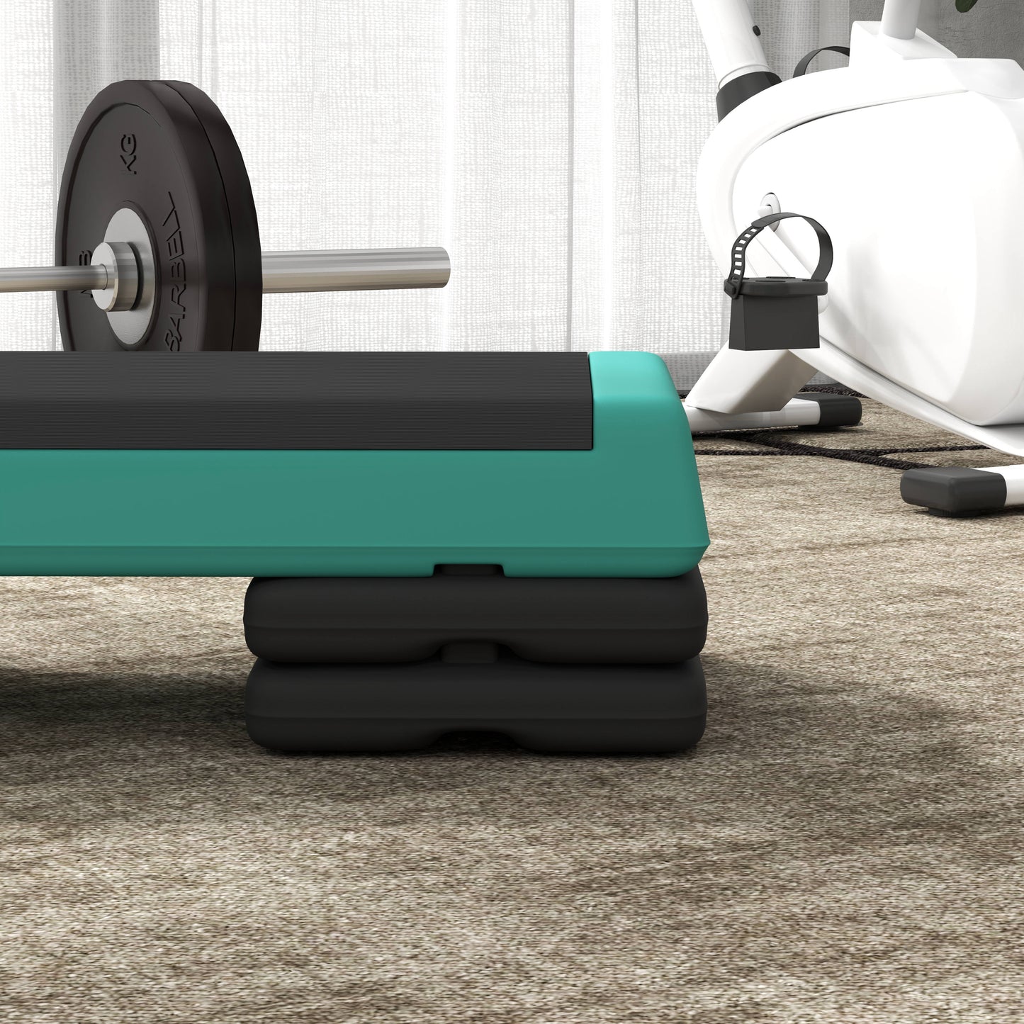 Adjustable Fitness Stepper, with Non-Slip Surface, for Home, Gym