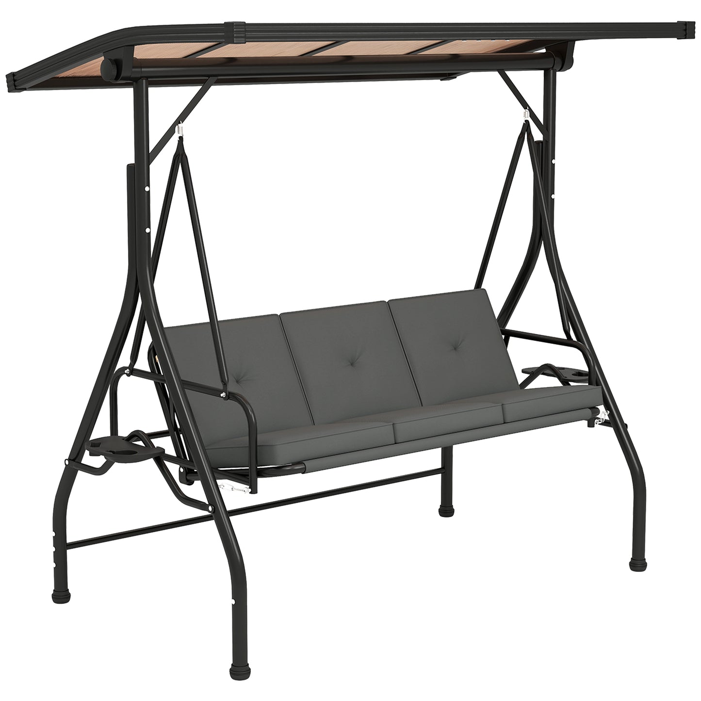 Convertible Three-Seater Swing Bench Bed