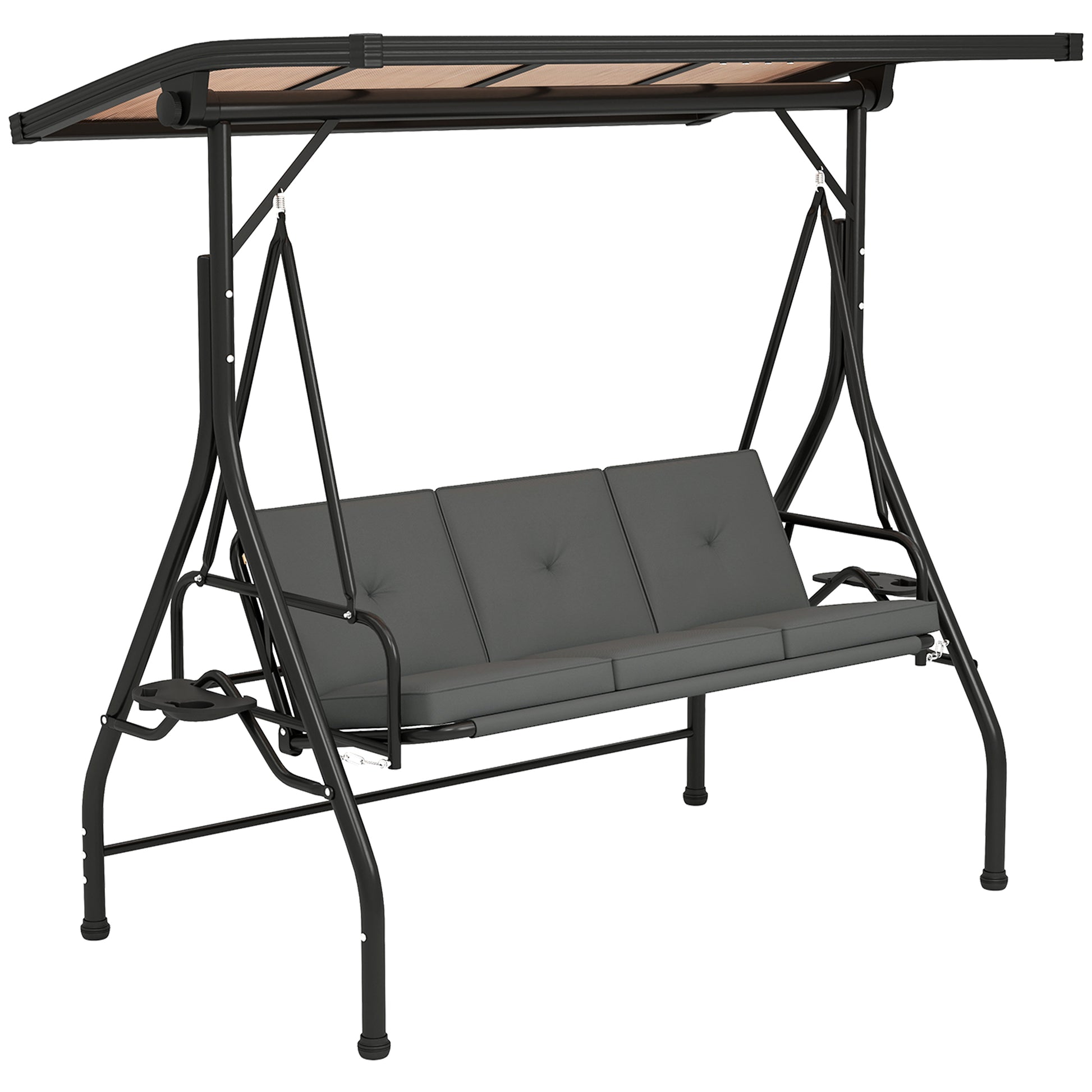 Convertible Three-Seater Swing Bench Bed