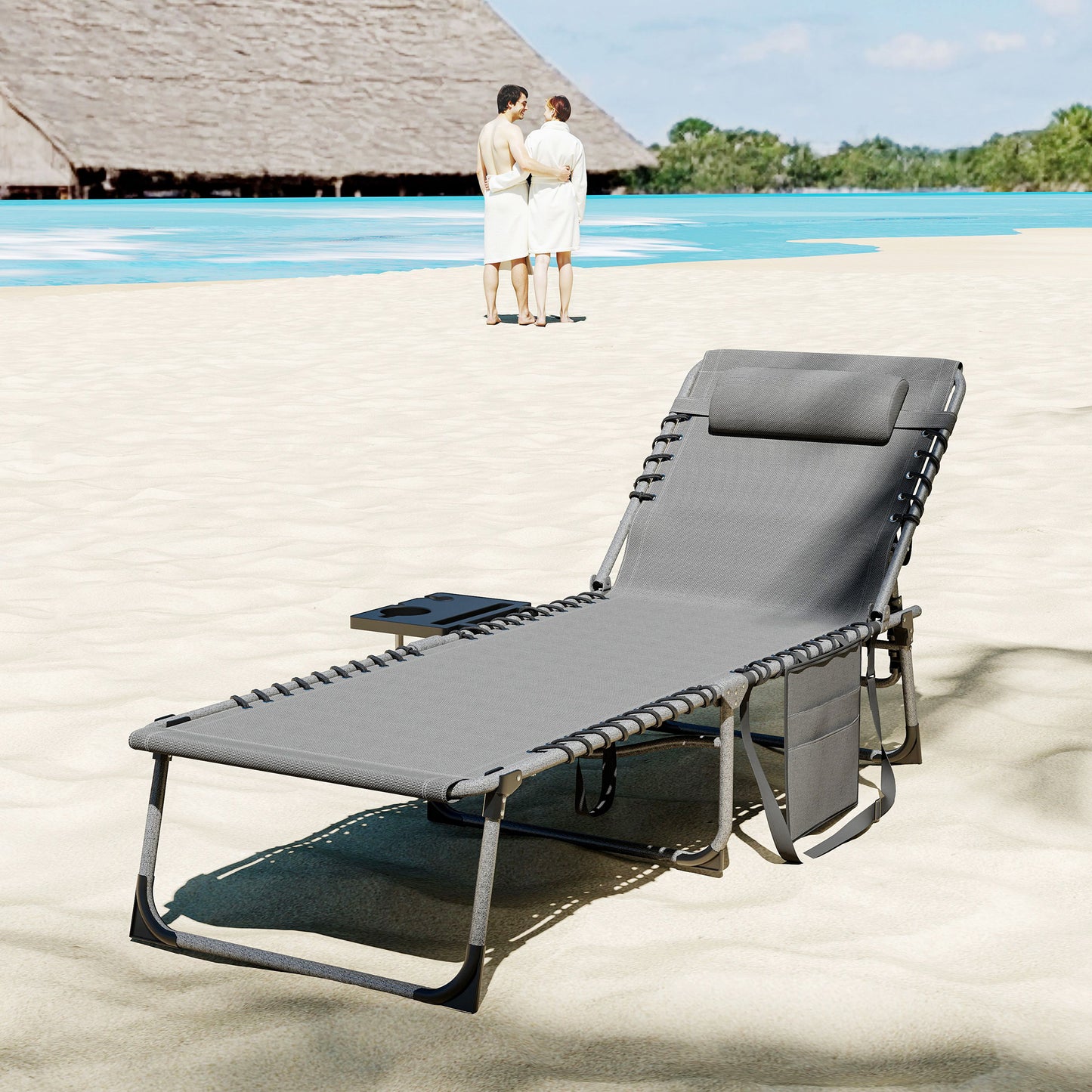 Five-Position Reclining Sun Lounger (5)