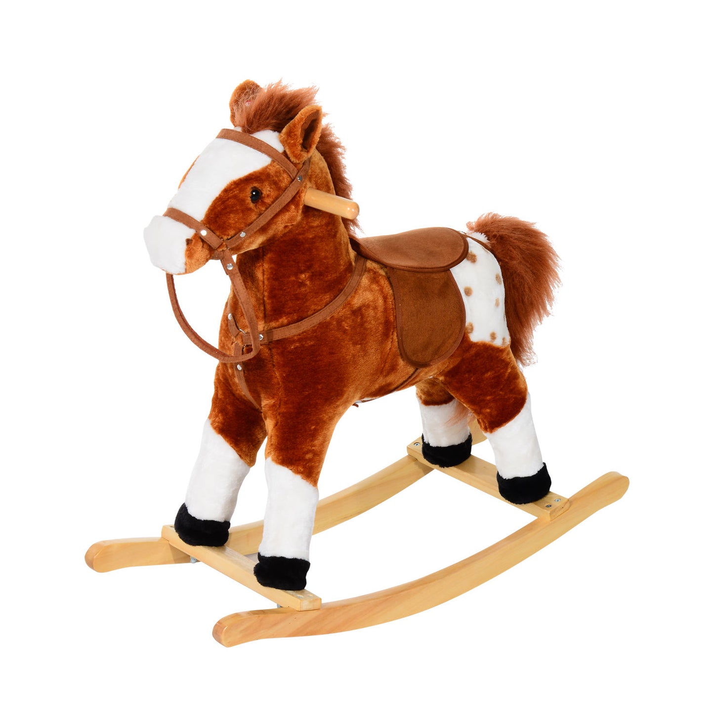 Baby Rocking Horse Plush Ride on Animals Rocker