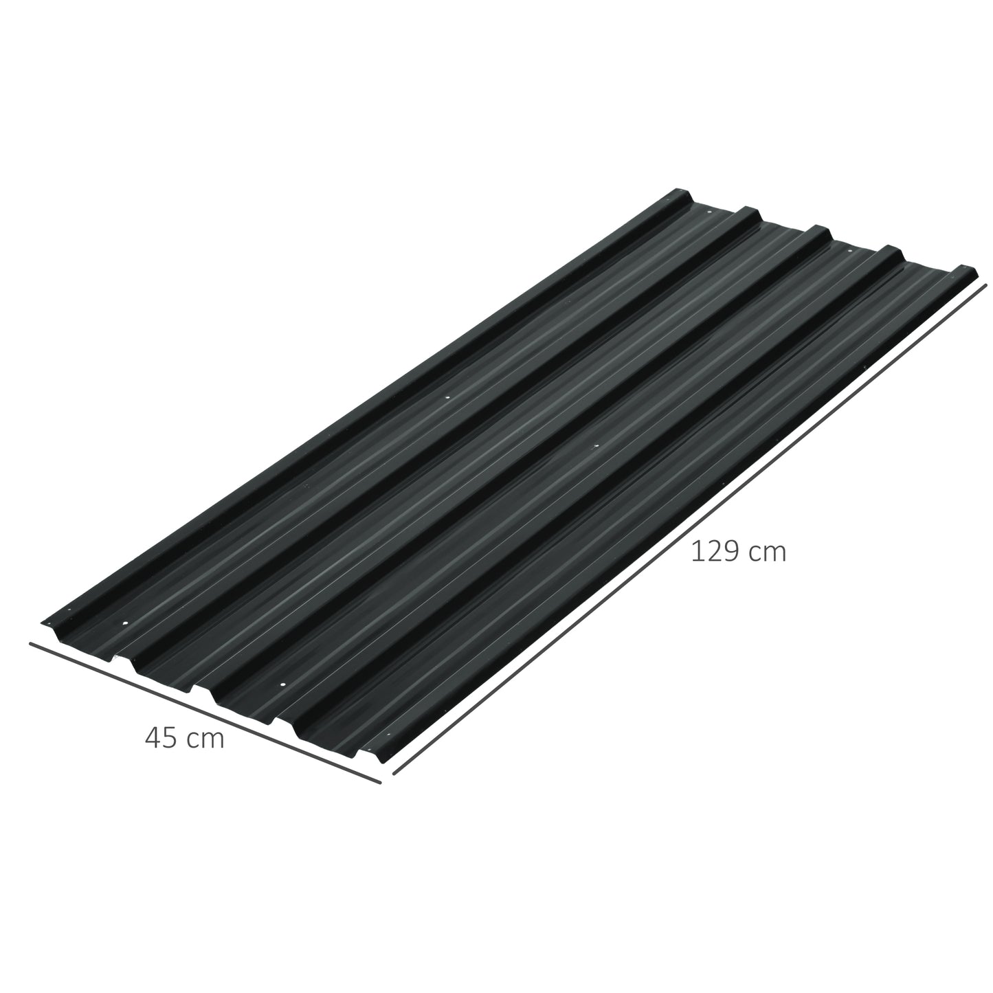 Set of 12 Corrugated Steel Roof Sheet Panels