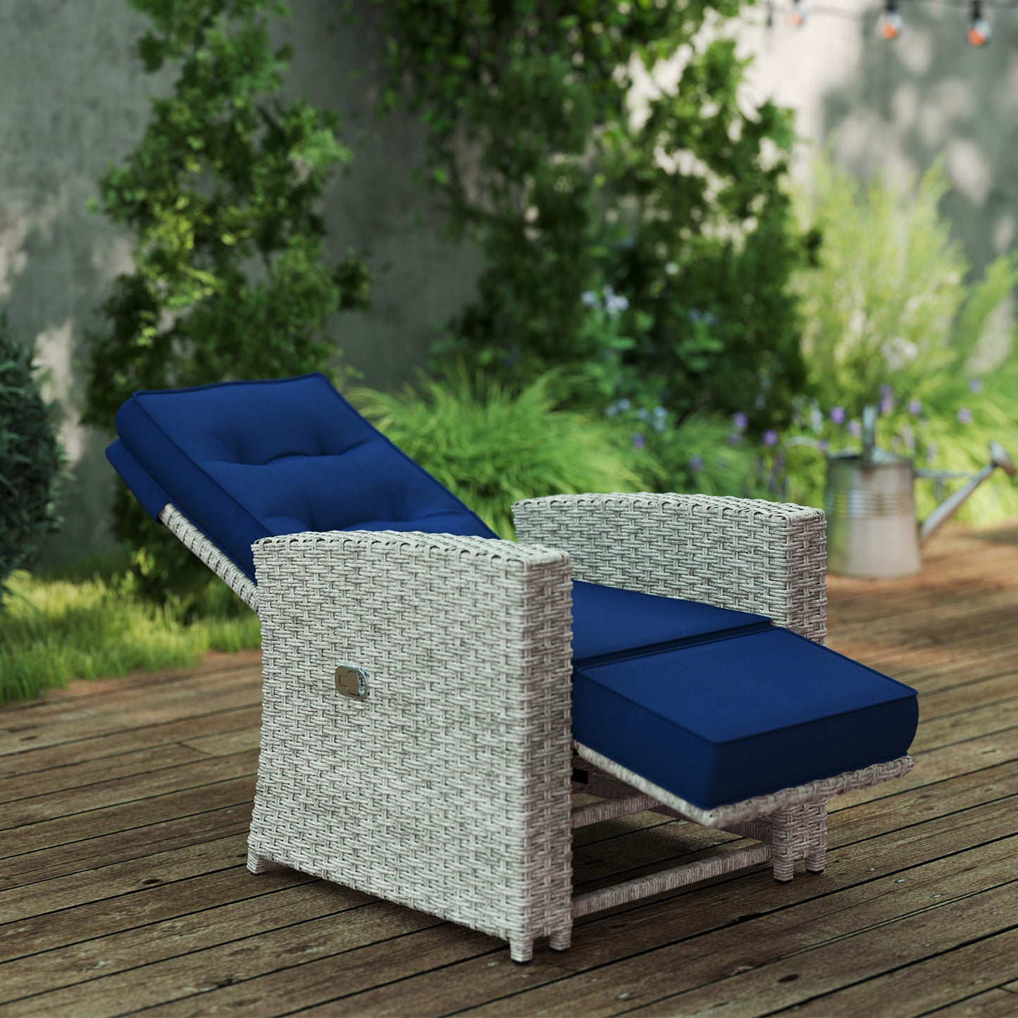 4 Piece Rattan Garden Furniture Set Outdoor Sofa Sectional Set