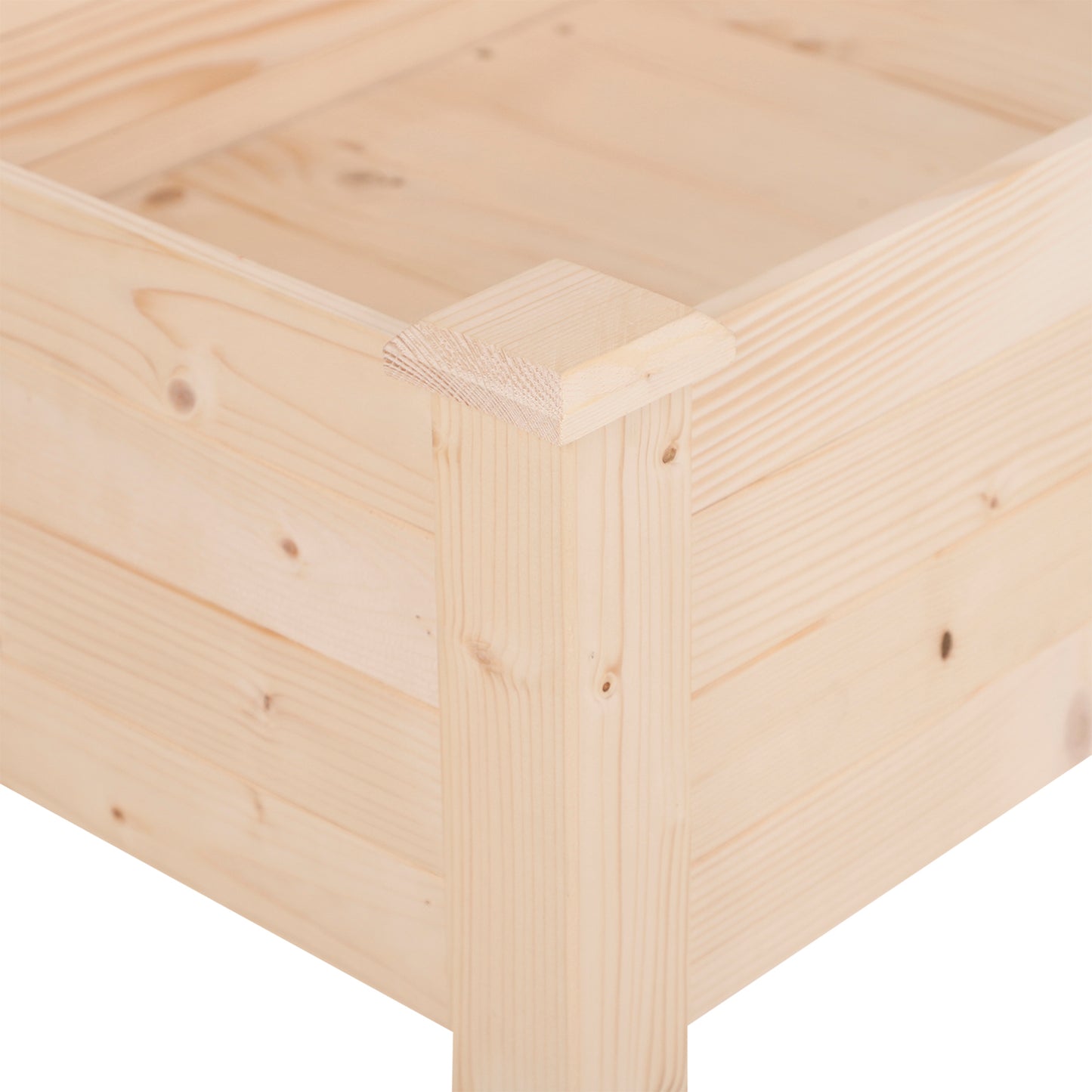 Garden Wooden Planters， Non-Woven Fabric, Rectangular Raised Bed