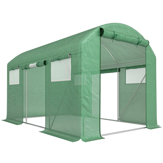 9.8 x 6.6ft Walk-In Polytunnel Greenhouse