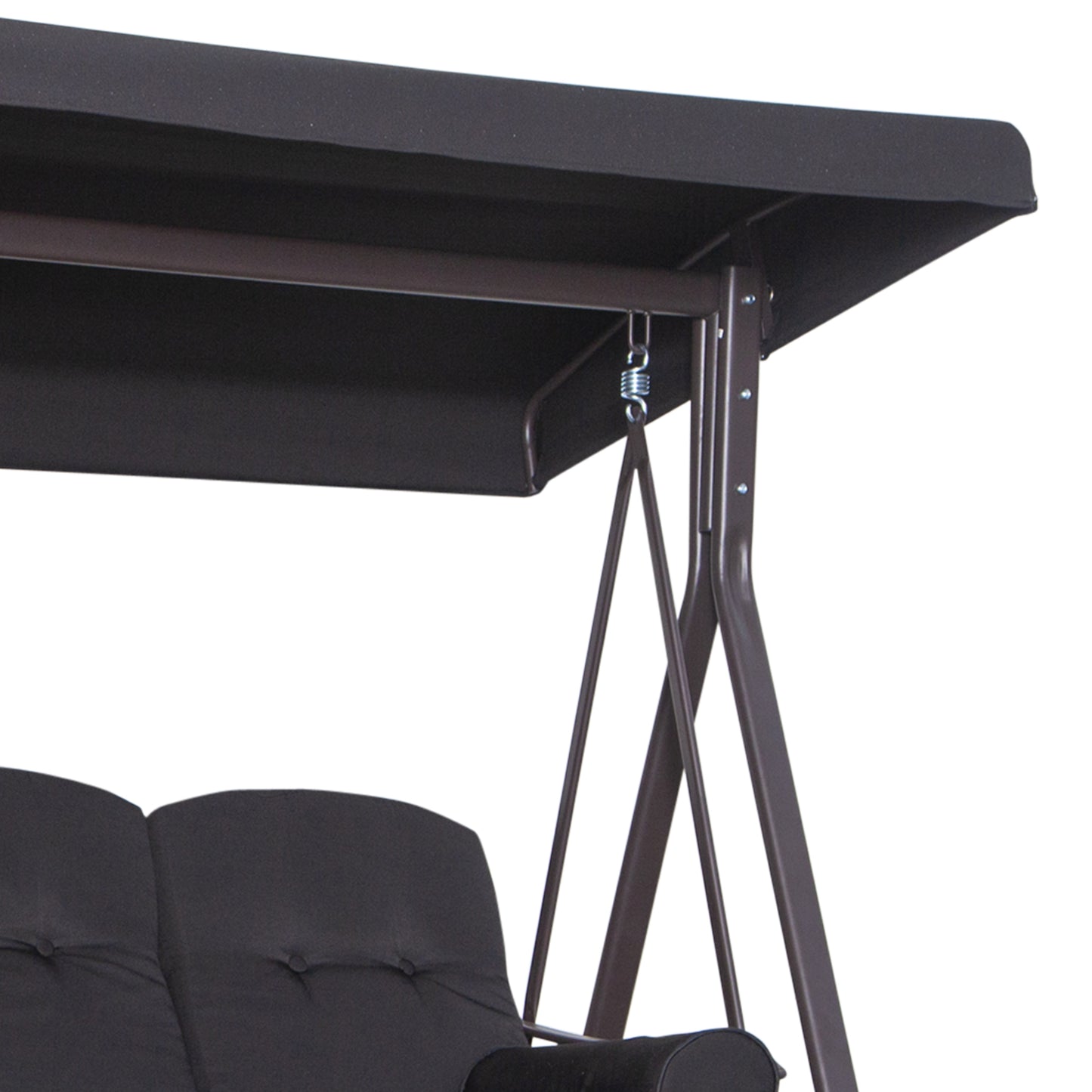 3 Seater Swing Chair Hammock Chair with Adjustable Canopy