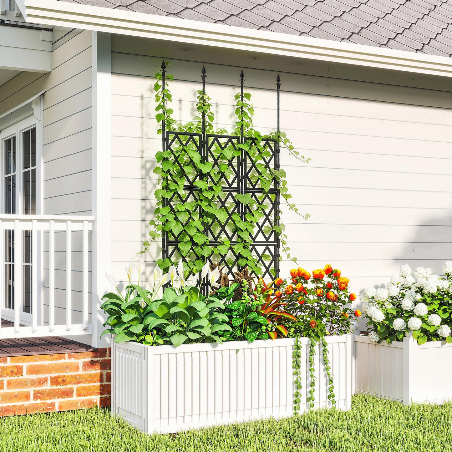 Foldable Garden Trellis, Lattice Climbing Support Trellis for Garden