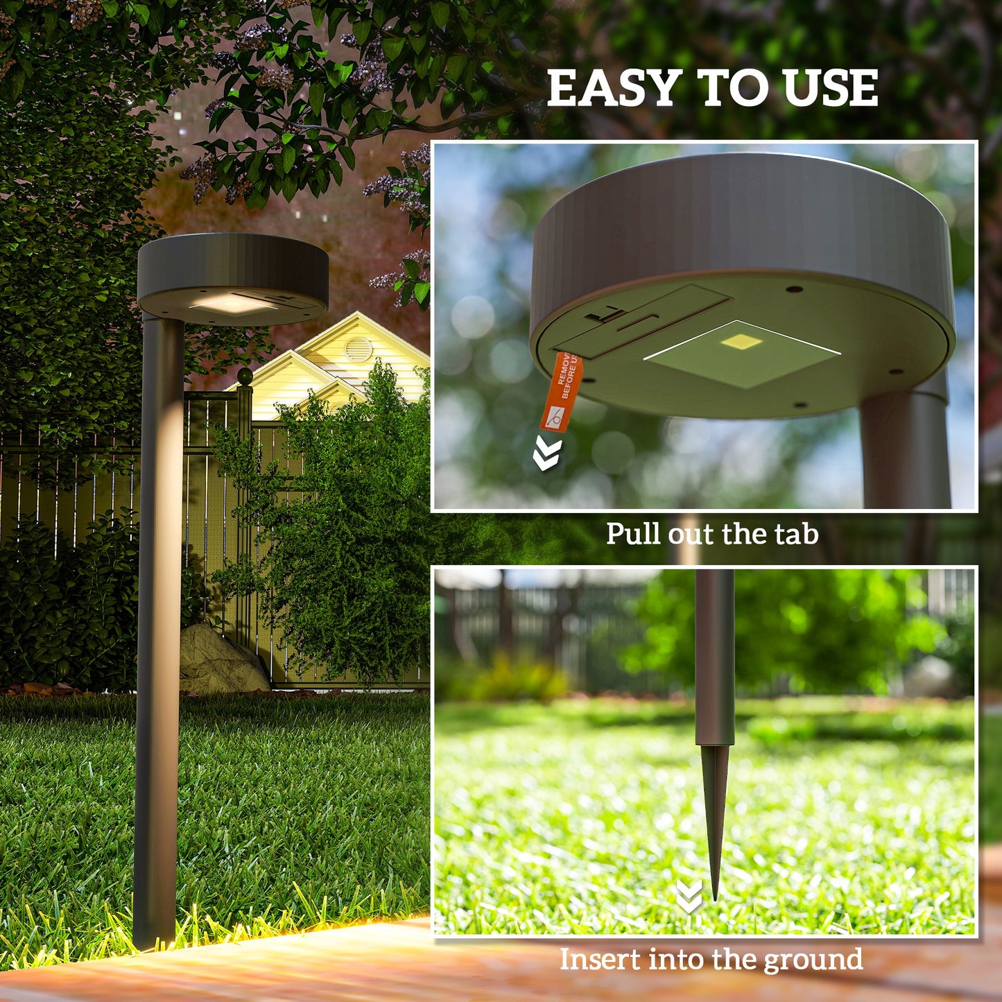 Solar Lights Outdoor Garden Stake 8 Pack Pathway Lighting