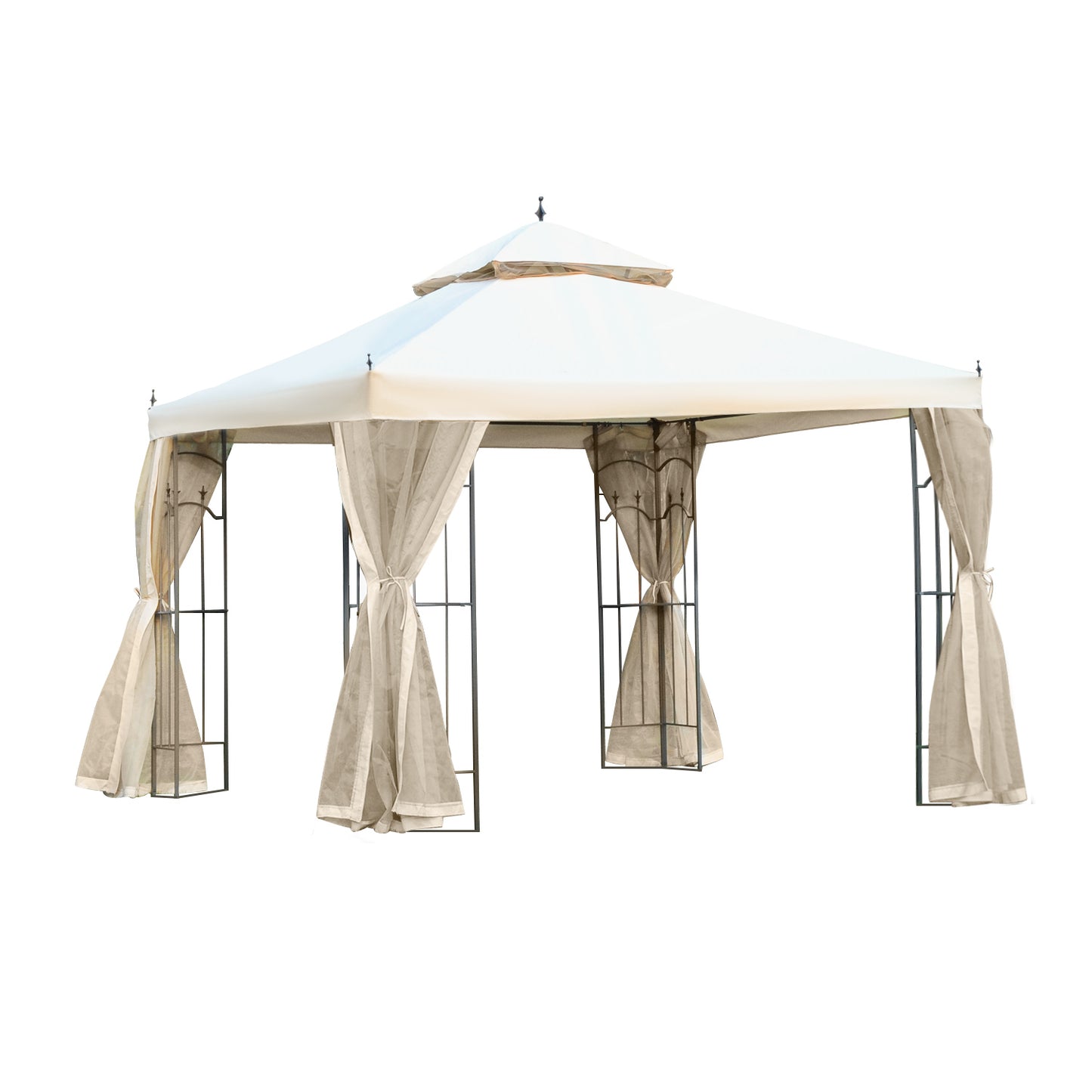 3(M)x3(M) Garden Gazebo Double Top Outdoor Canopy Patio Event Party