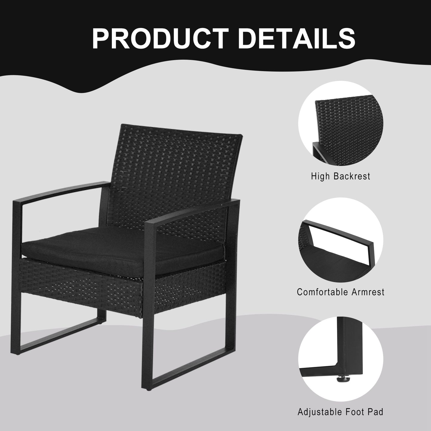 2 Seater Rattan Coffee Set