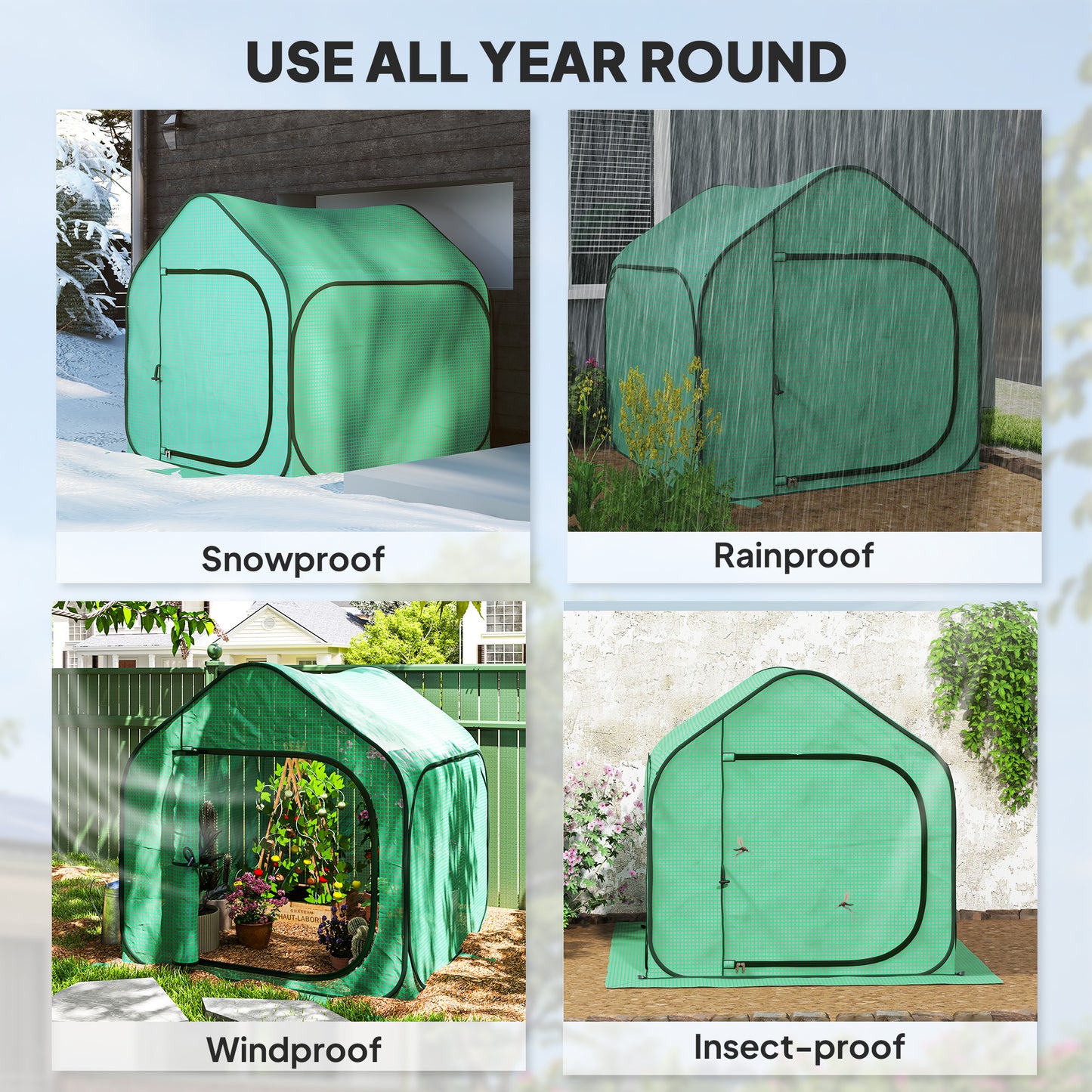 150 x 148cm Pop-Up Greenhouse