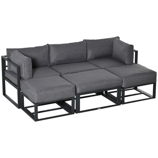 6 Piece Outdoor Couch, Sectional Sofa Set