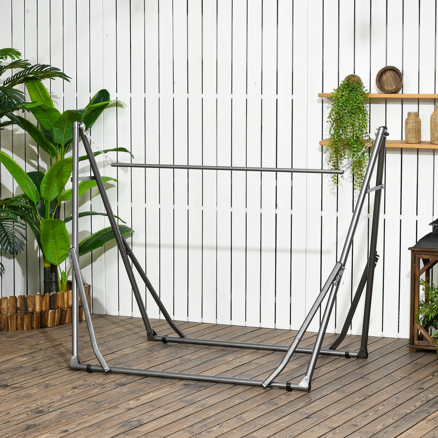 Foldable Hammock Stand, Portable Hammock with Metal Frame
