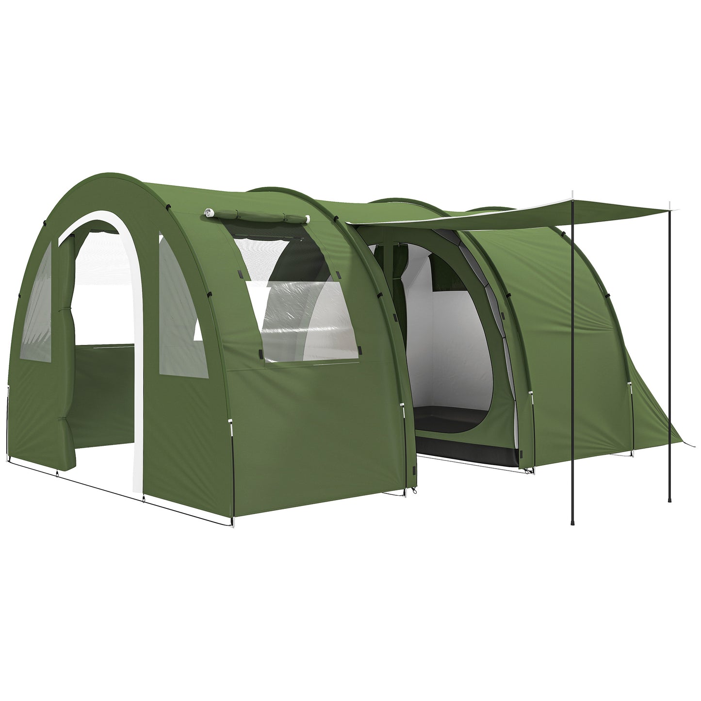 5-6 Man Camping Tent with 2 Room, Floor and Carry Bag