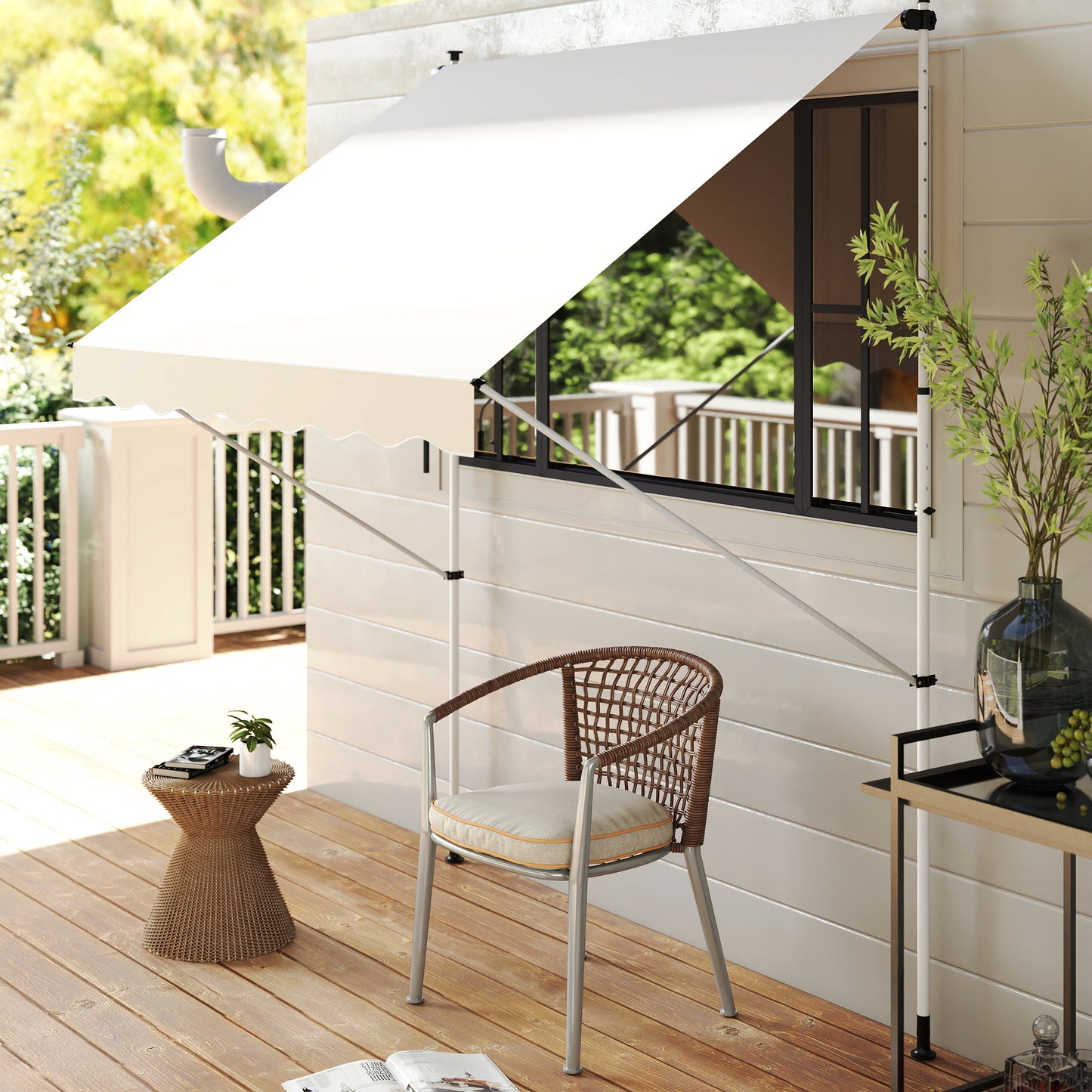 3x1.5m  Adjustable Outdoor Aluminium Frame Awning