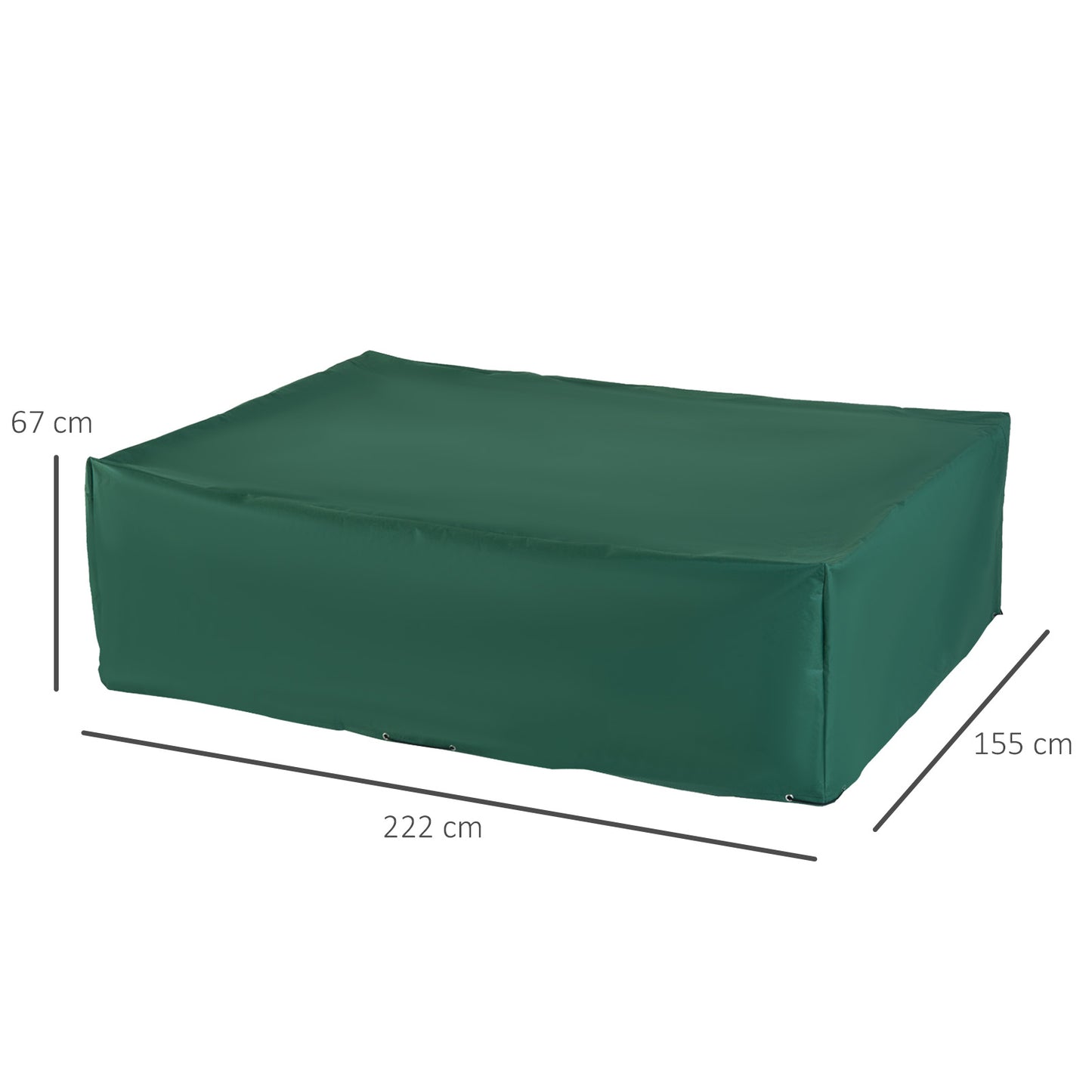 Garden Furniture Cover, Oxford Fabric Outdoor Rectangular Rattan