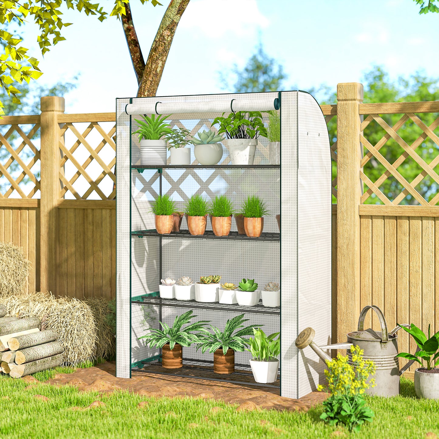 Mini Greenhouse with Reinforced PE Cover