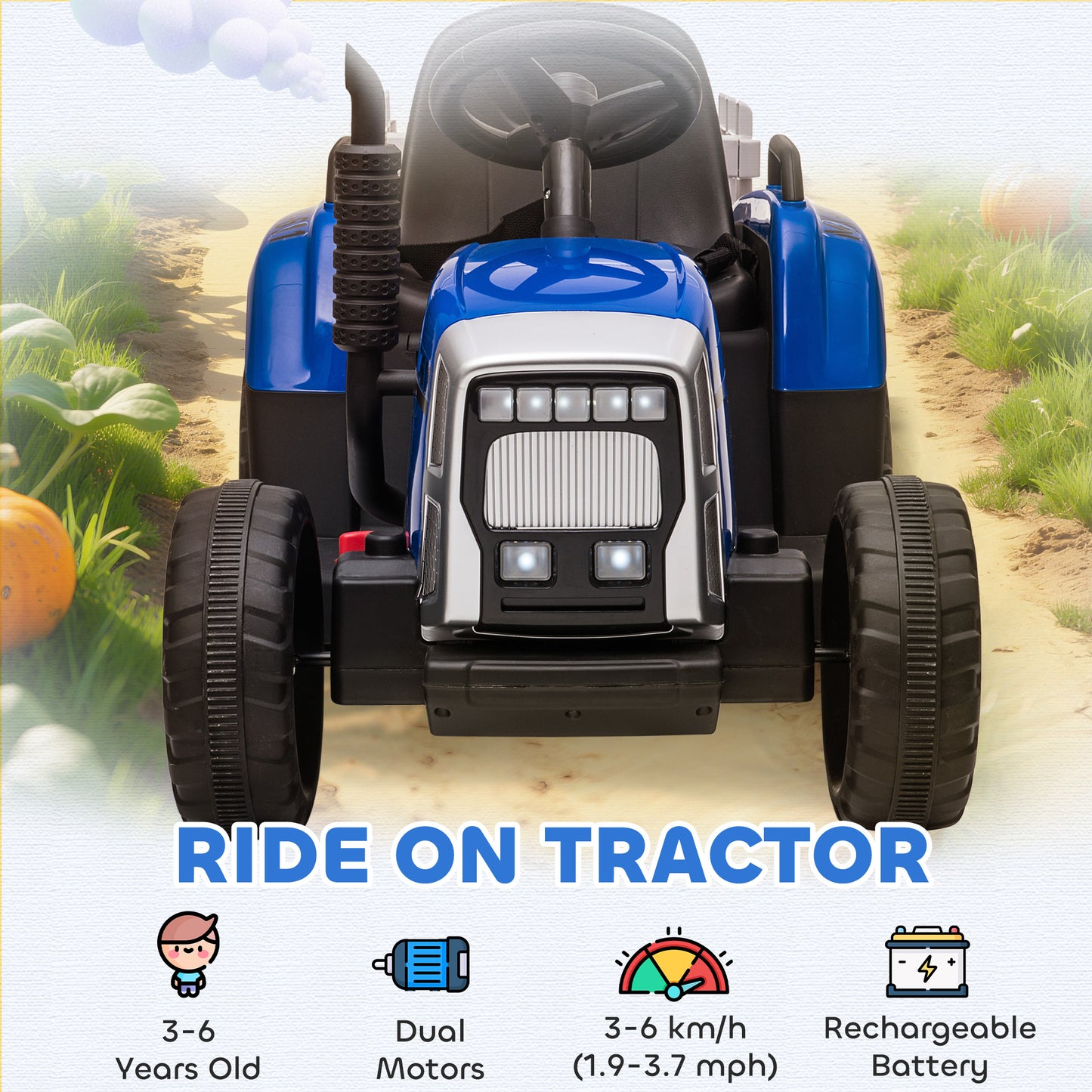 Ride On Tractor, Battery Powered Electric Car