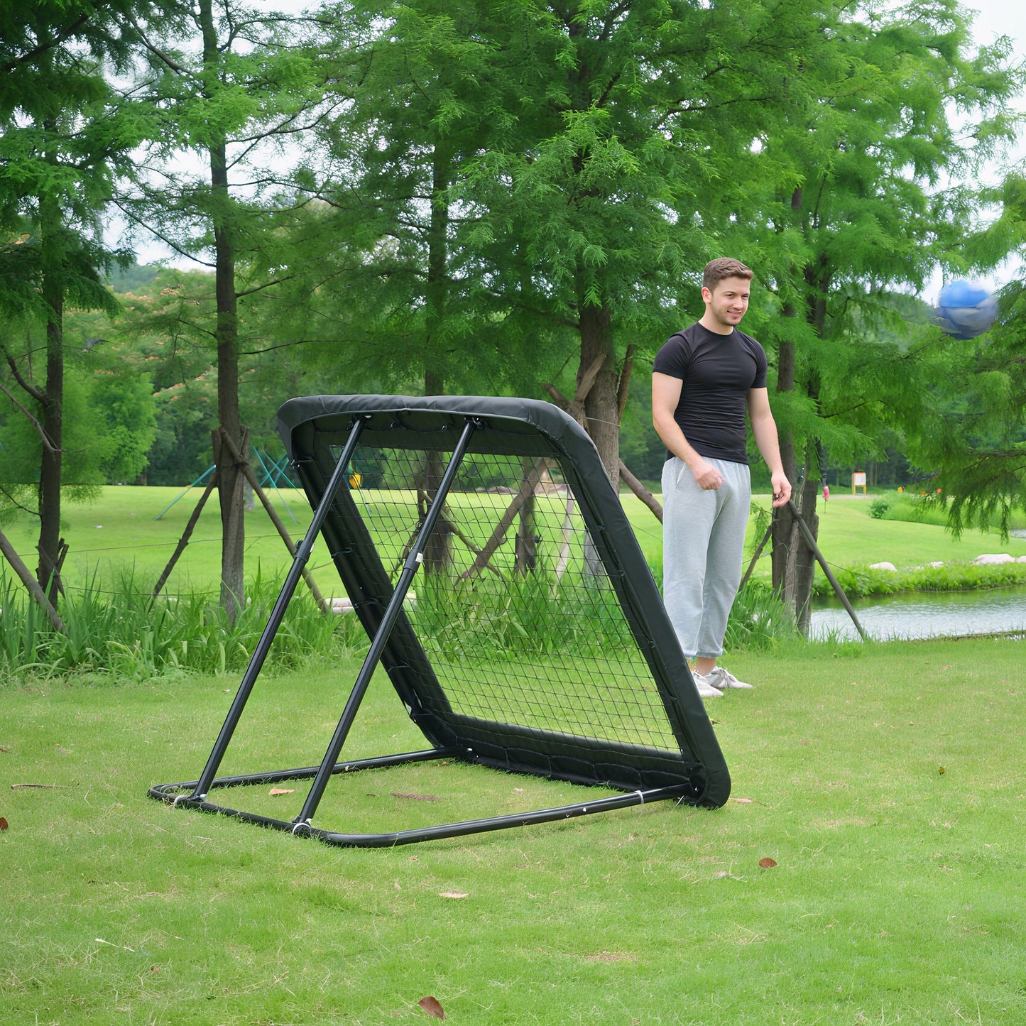 Football Training Net Target Goal, with Adjustable Angles