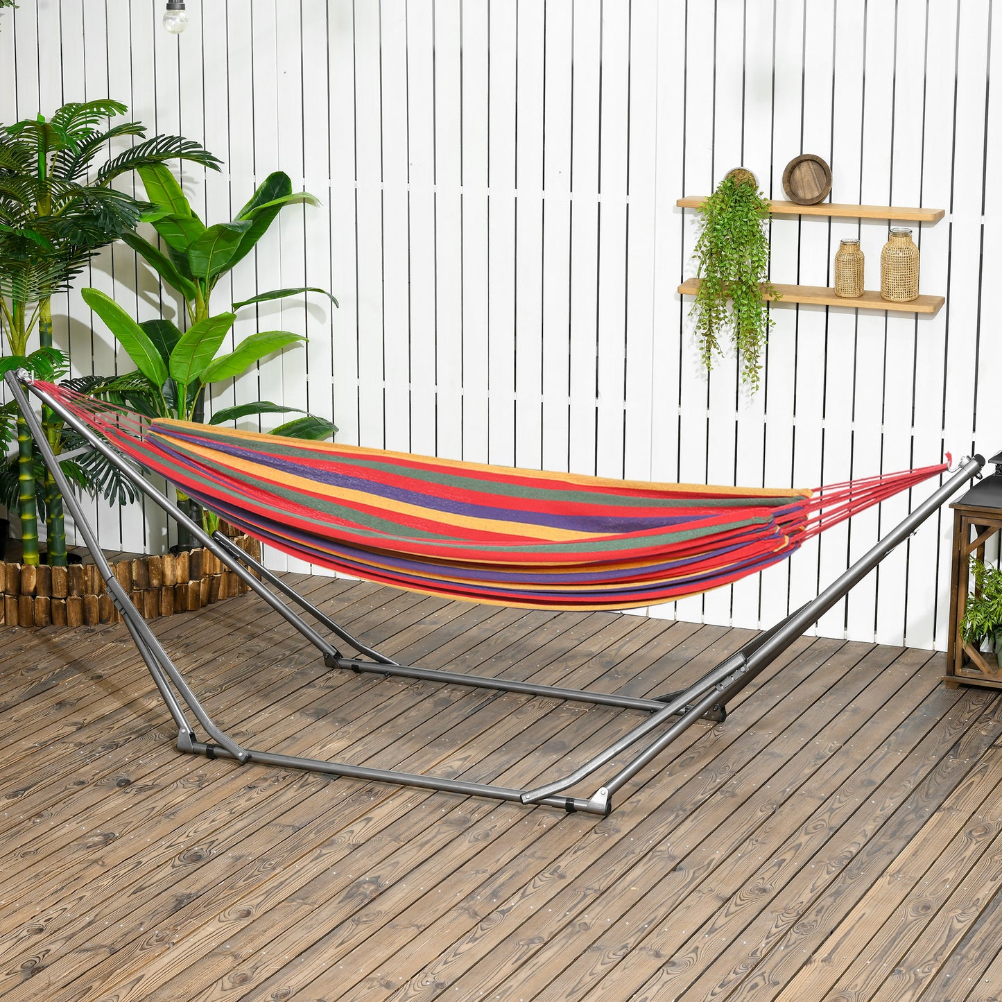 Foldable Hammock Stand, Portable Hammock with Metal Frame