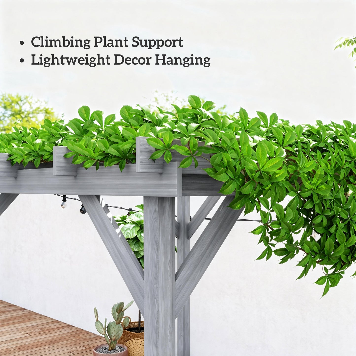 3 x 3 m Wooden Pergola Kit (1)