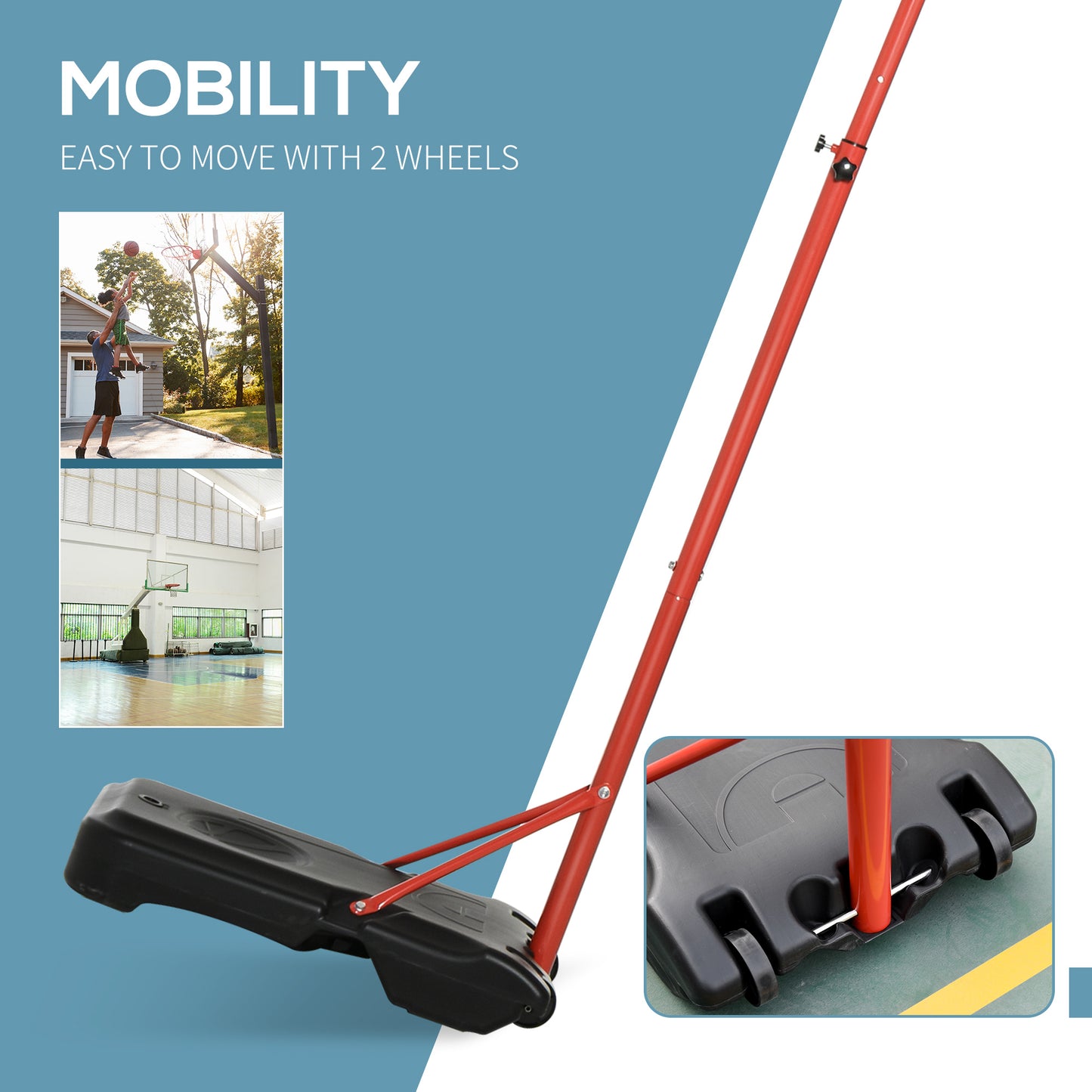 Basketball Hoop Outdoor, Portable Basketball Hoop and Stand