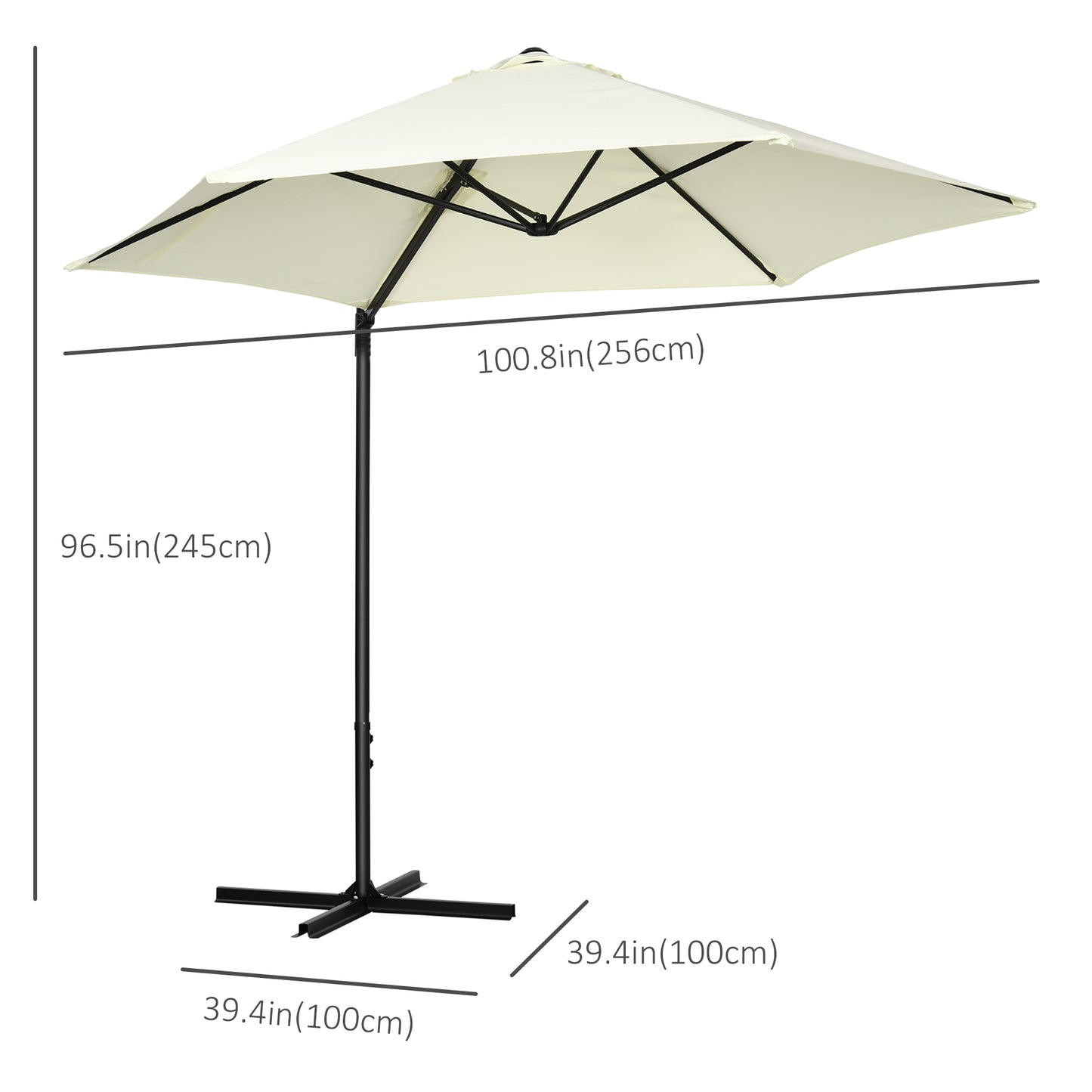 2.5M Garden Cantilever Parasol